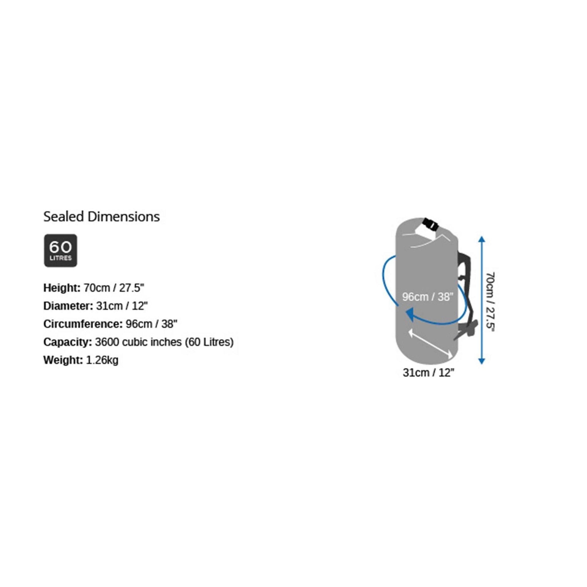 OverBoard wasserdichter Packsack 60 Black