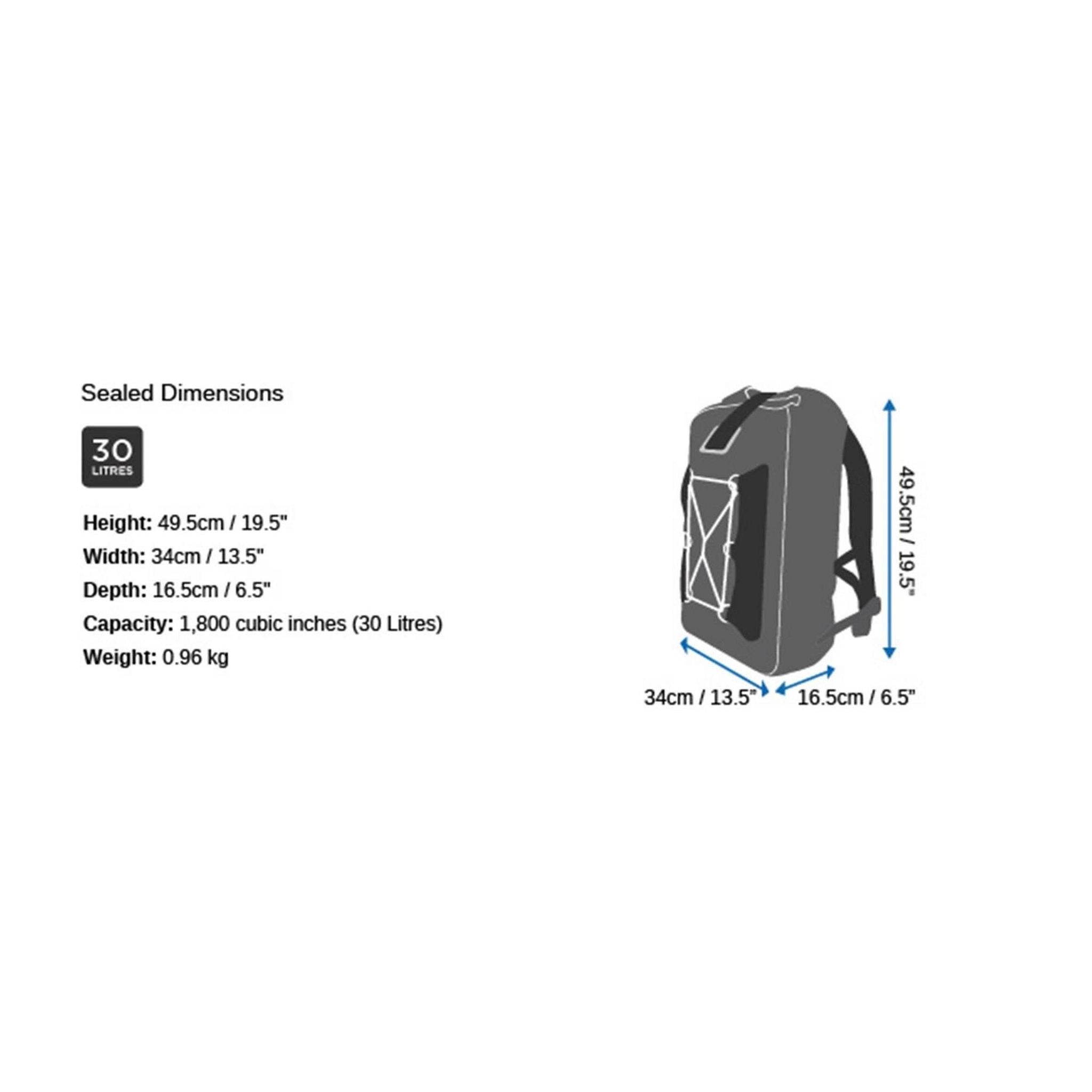OverBoard wasserdichter Rucksack LIGHT 30 Black