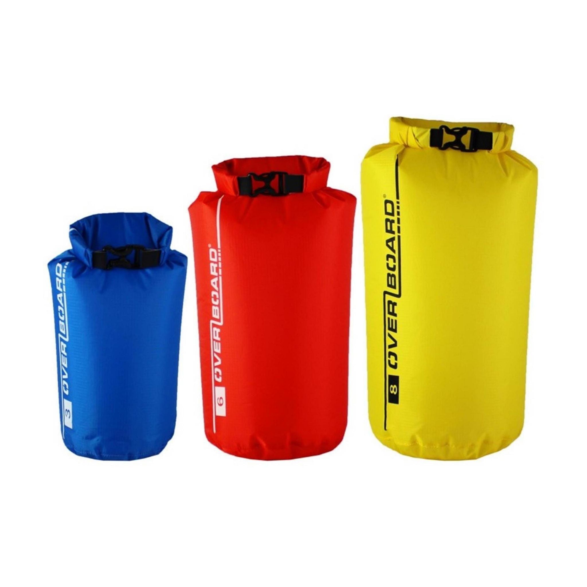 OverBoard wasserdichtes Packsack Multipack Blue. Red. Yellow