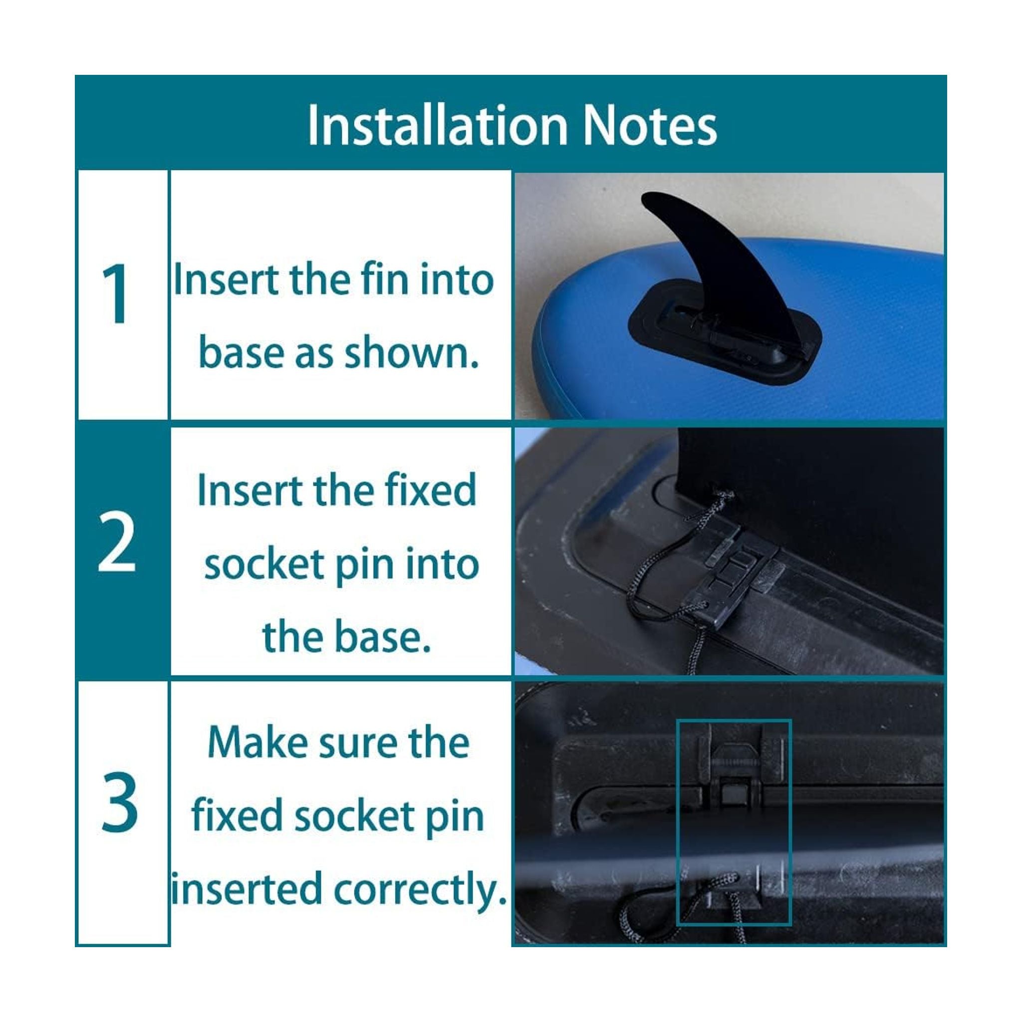 Fin for Ariinui Mahana inflatable SUP boards 230 Black