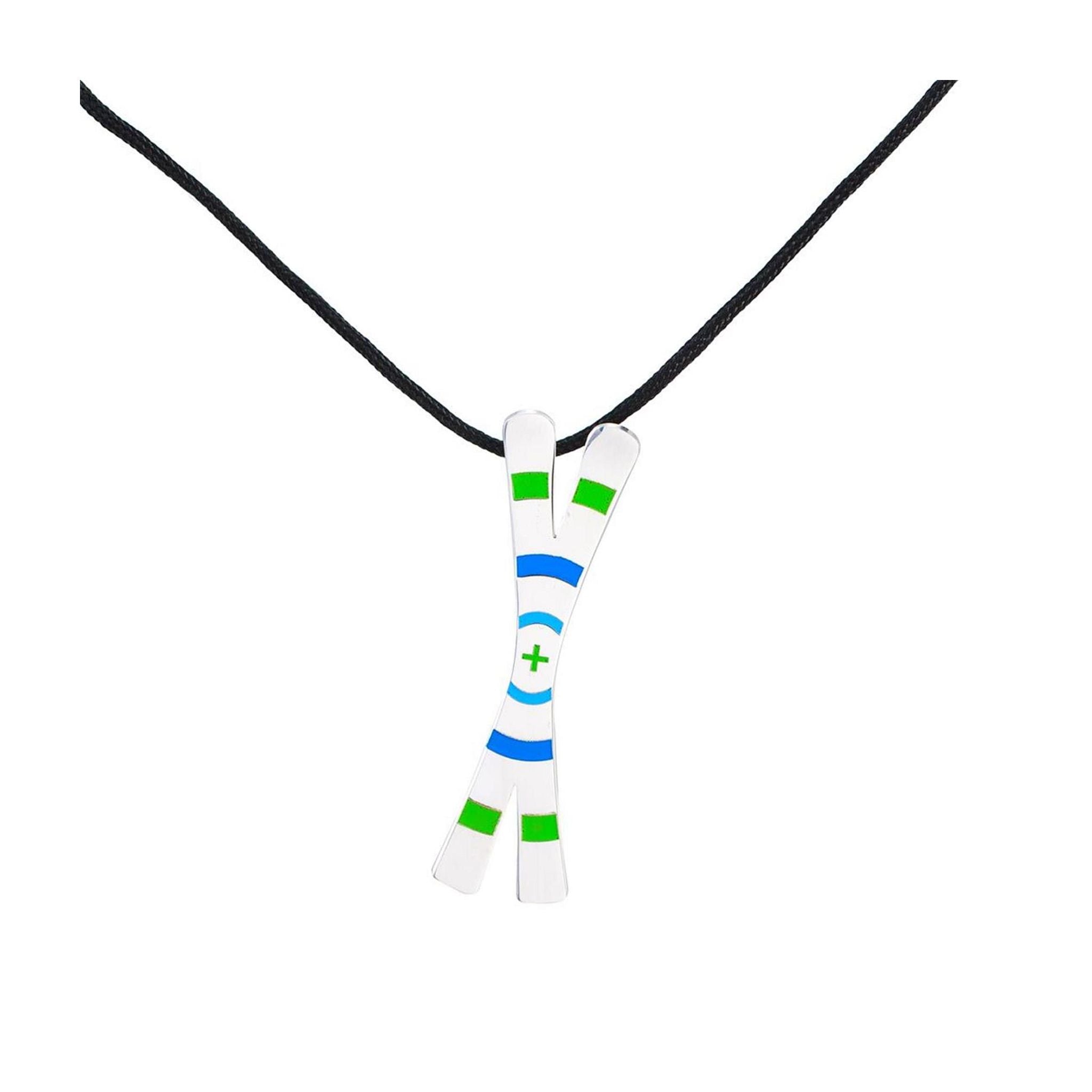 Silver+Surf Schmuck Ski Cross Circle Winter L Silver
