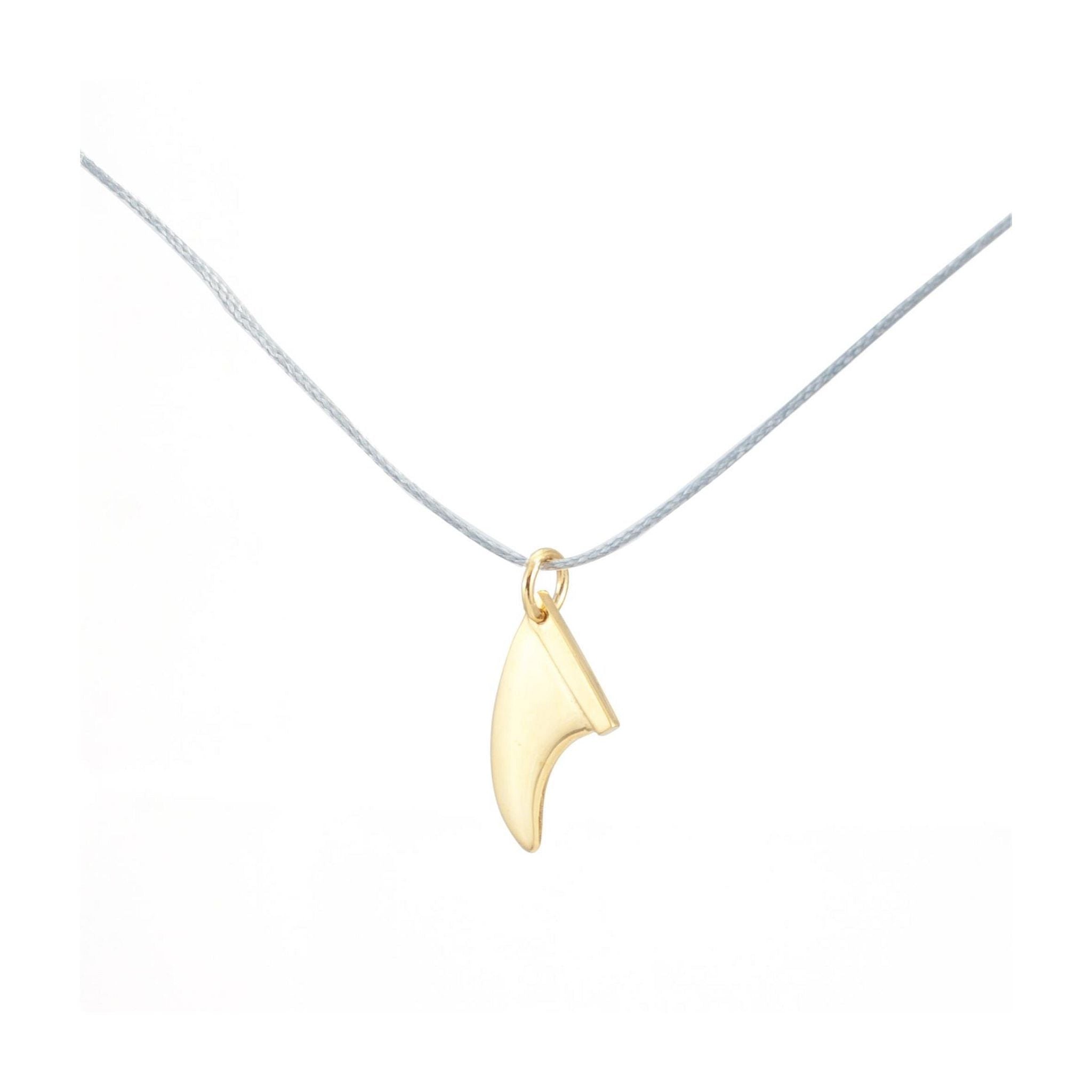 Silver+Surf Silberschmuck Surfboard-Finne S Gold