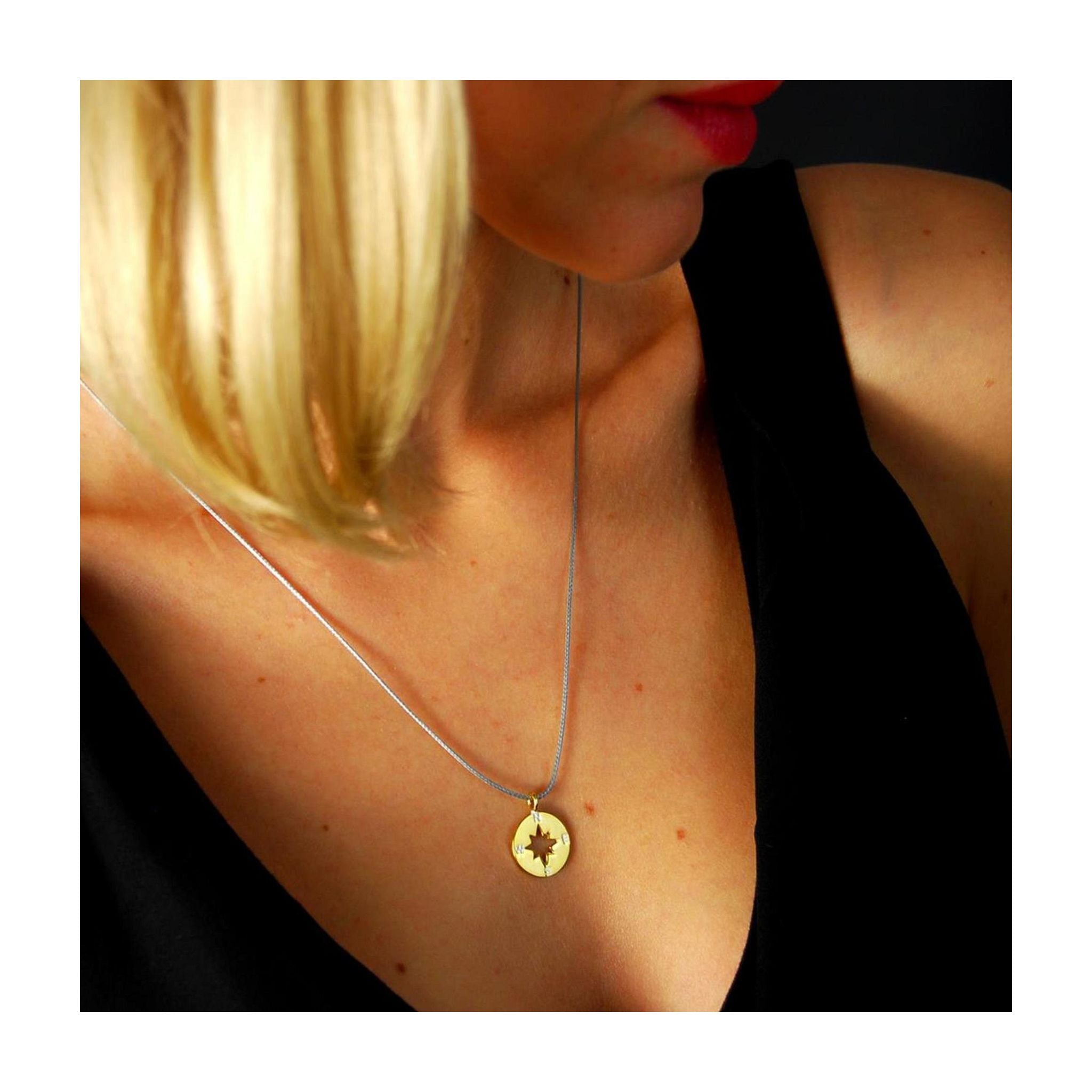 Silver+Surf silver jewelry wind rose S Gold