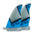 Tekknosport Finnen G-10 Twin Cobra Blue Wave