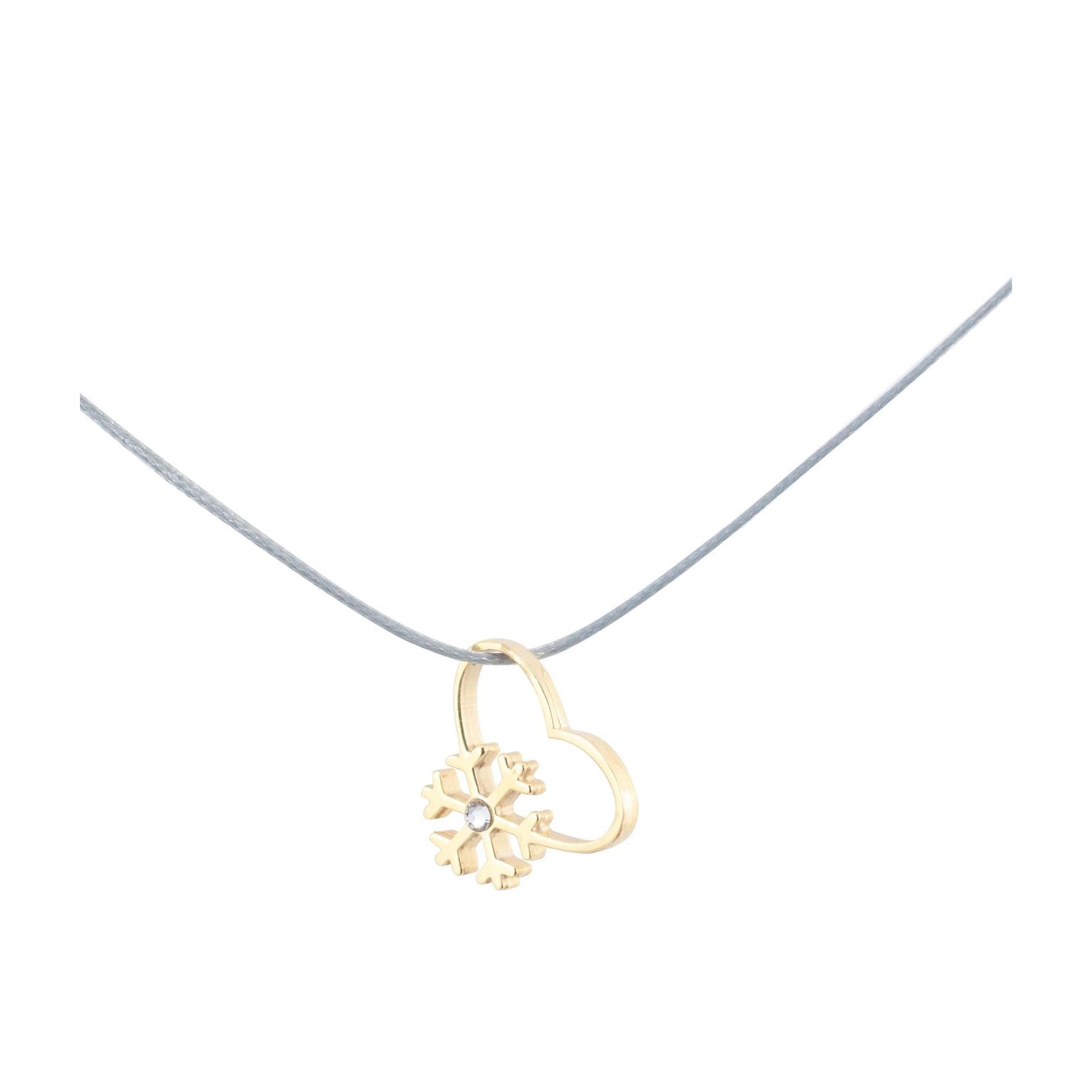 Silver+Surf Silber Schmuck Snow Love Kristall S Gold