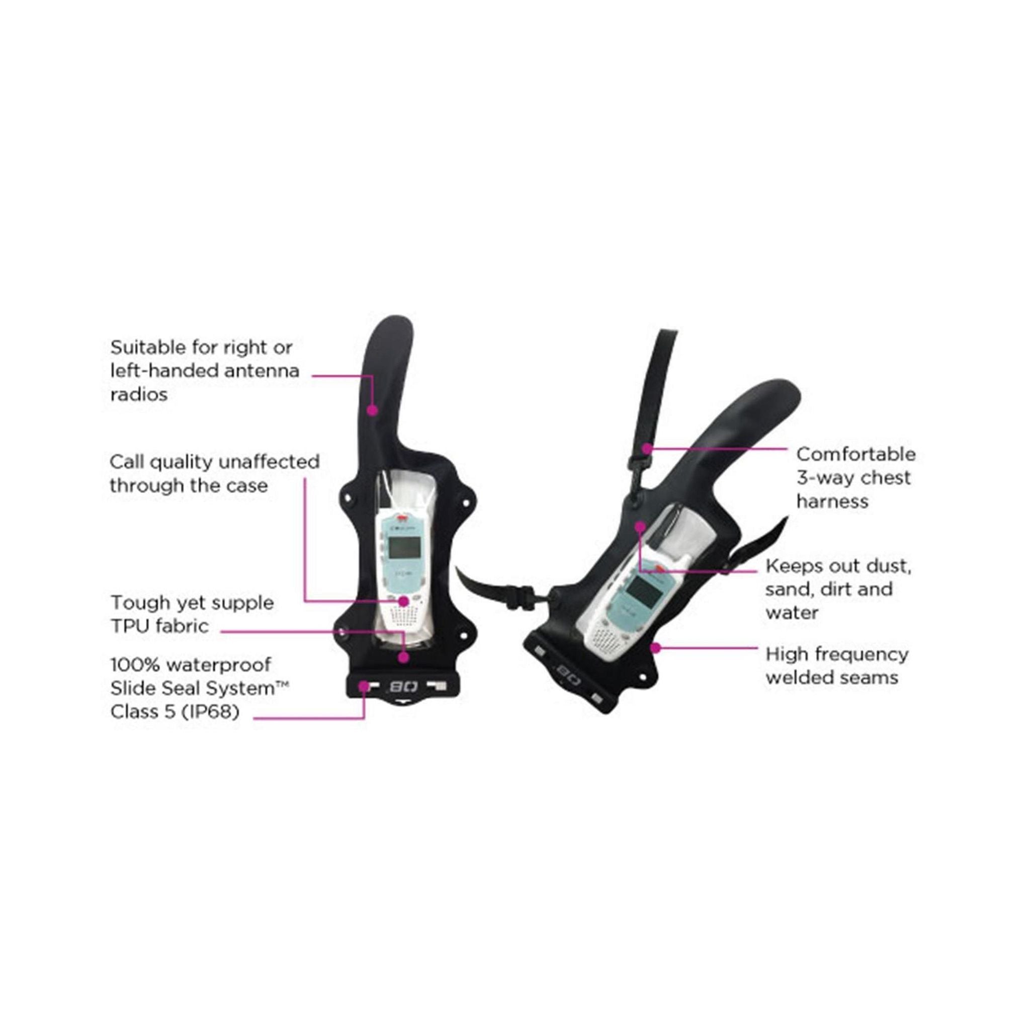 OverBoard wasserdichte Tasche für VHF-Funkgerät Black
