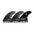 FUTURES Thruster Fin Set HS1 Hayden Cox Generation L Black 8.4