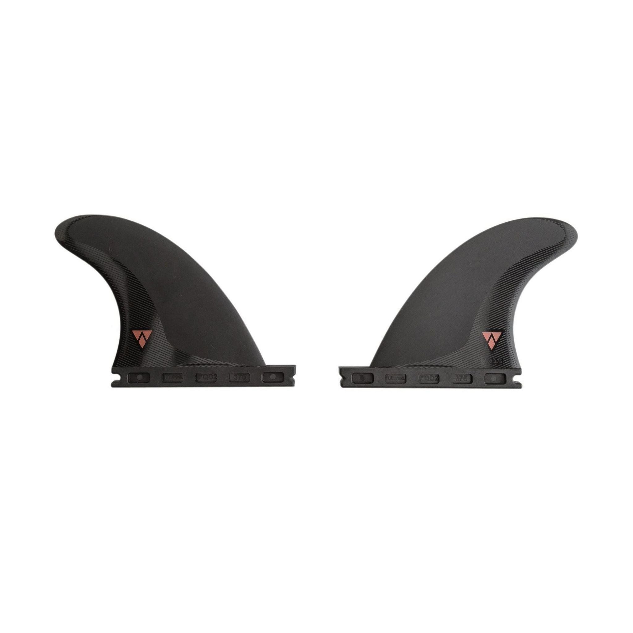 FUTURES Quad Rear Fin Set Sym Alpha Black 6.5