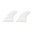 FUTURES Quad Rear 2 Fin Set Sym Thermotech White