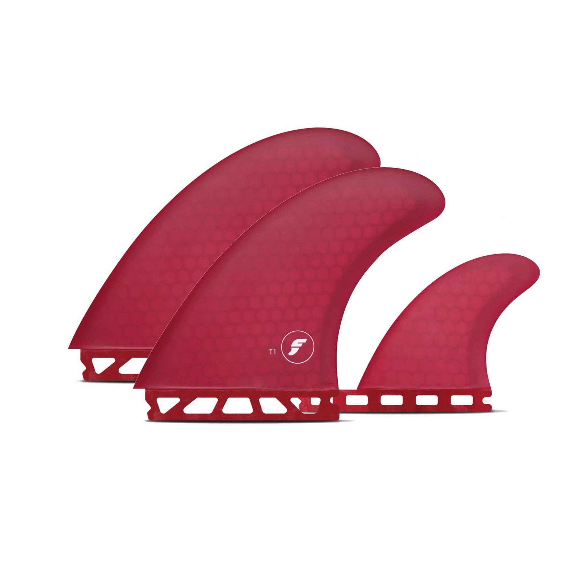 FUTURES Twin Tri Fin Set T1 N/A Red