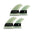 FUTURES Big Wave Quad Finnensatz Paddle Gun G10 N/A Green 0.0