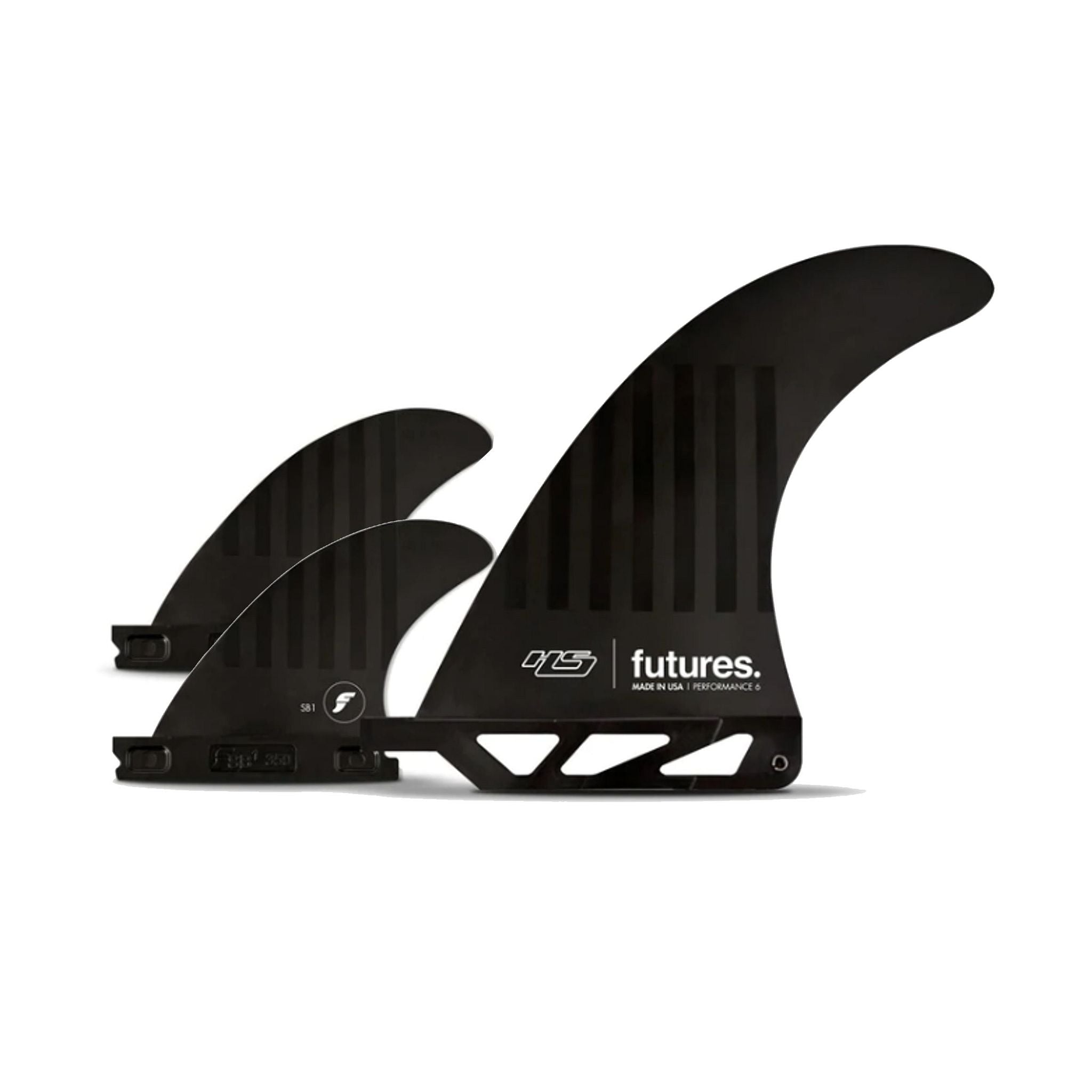 FUTURES 2+1 Fin Set HS 2+1 Compound Hayden Black