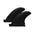 Surfboard fins TORQ SB1 Sidebite SOFT One Tab Black