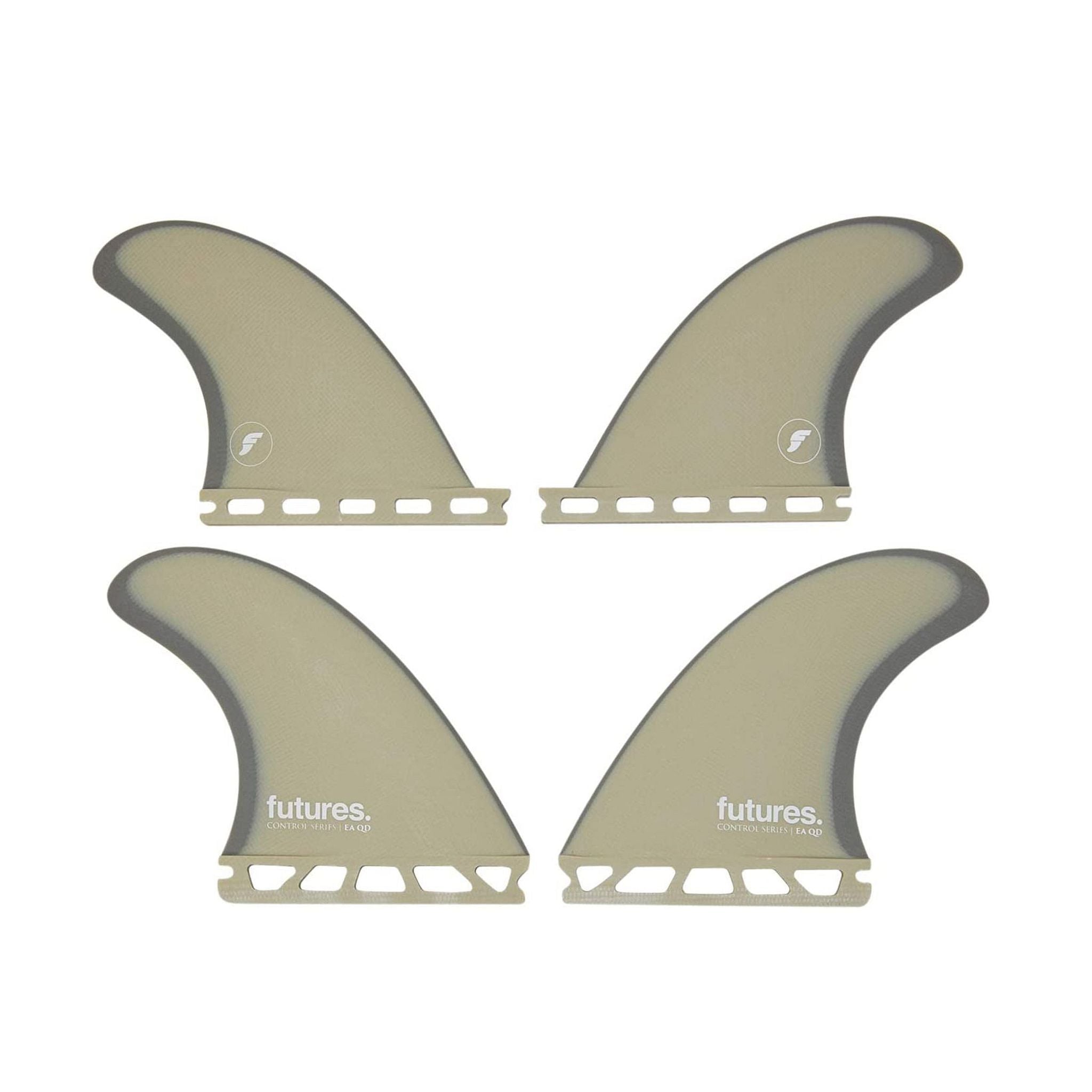 FUTURES Quad Fin Set EA Eric Arakawa Control M Beige 3.0