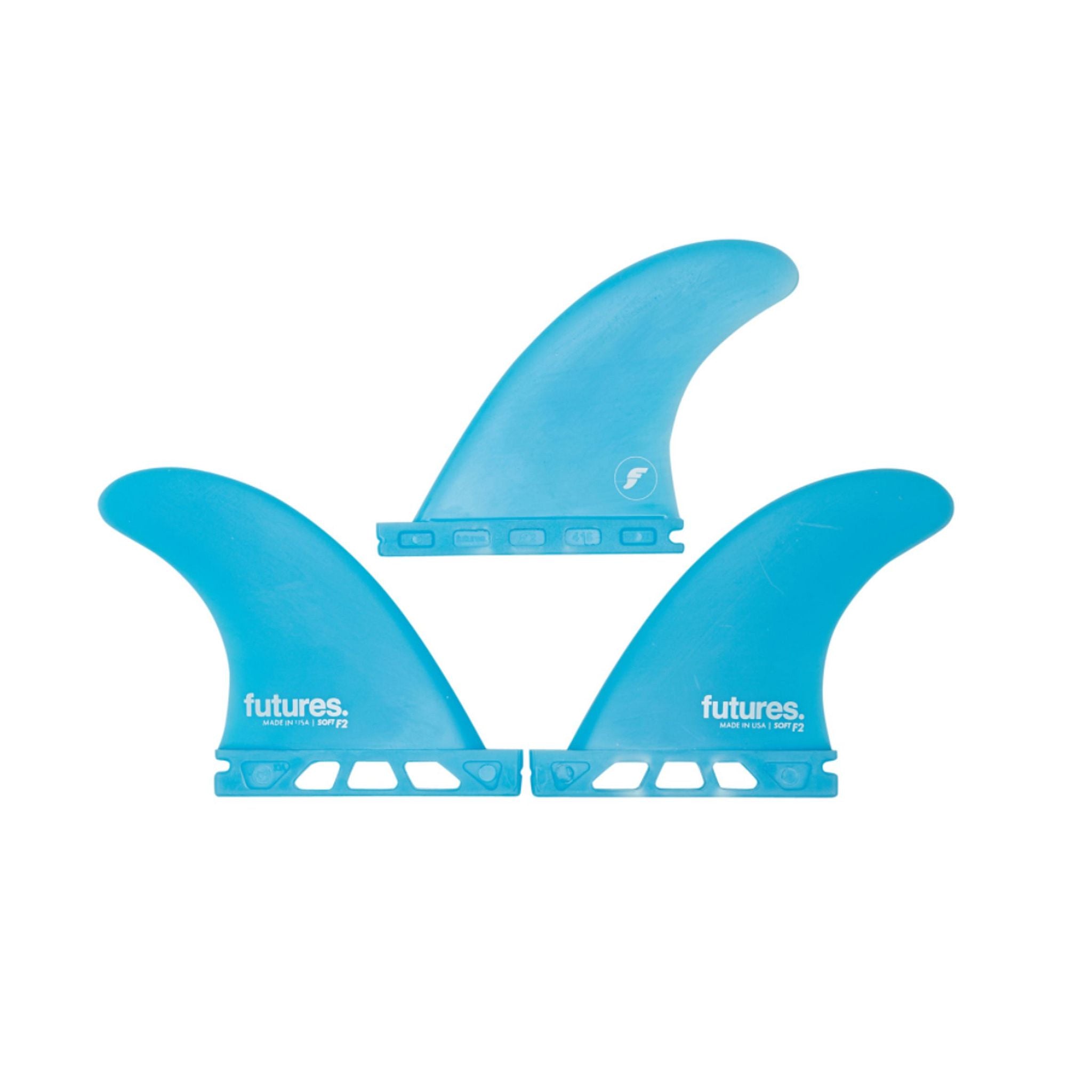 FUTURES Thruster Fin Set SOFT Safety XS Blue