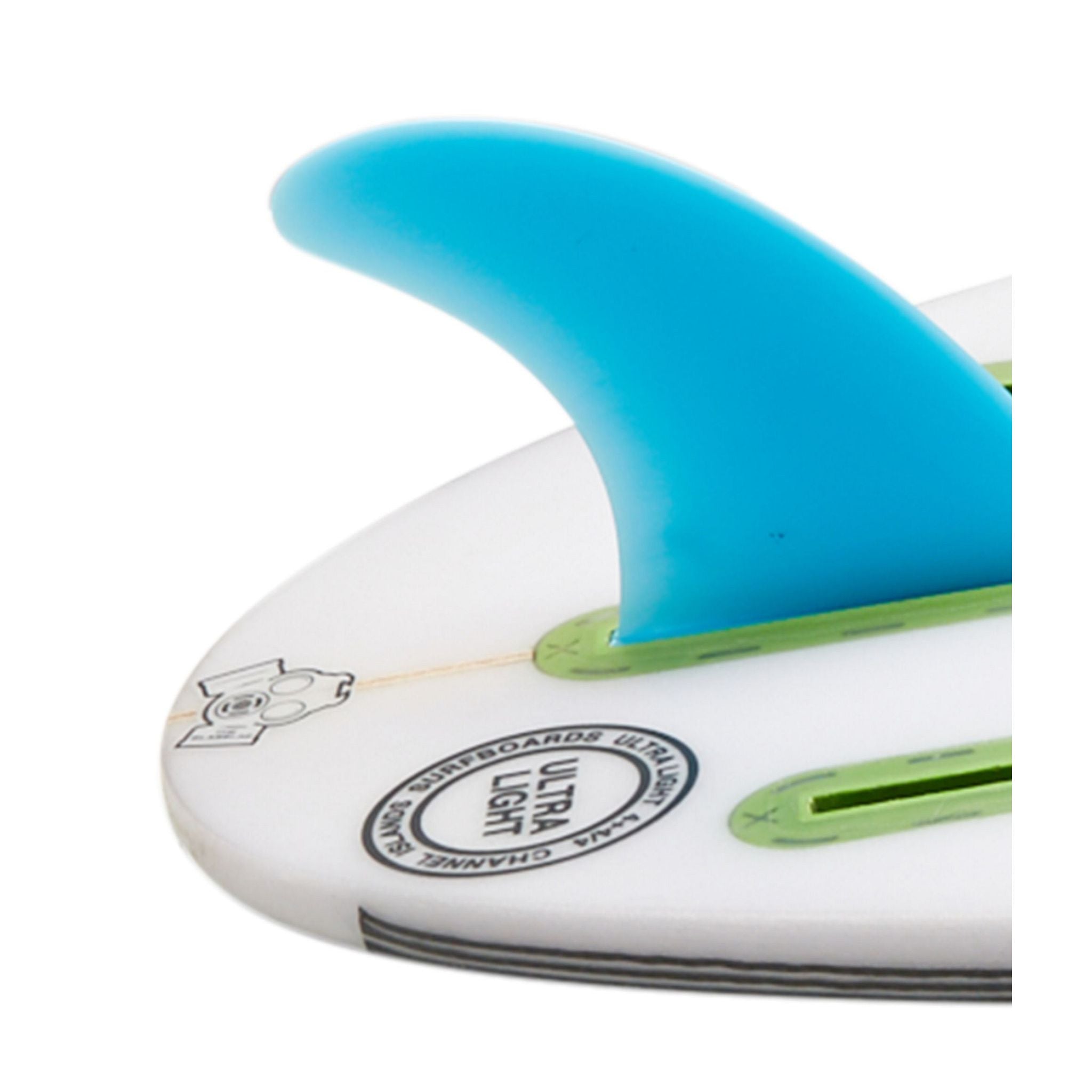 FUTURES Thruster Fin Set F8 SOFT Safety L Blue