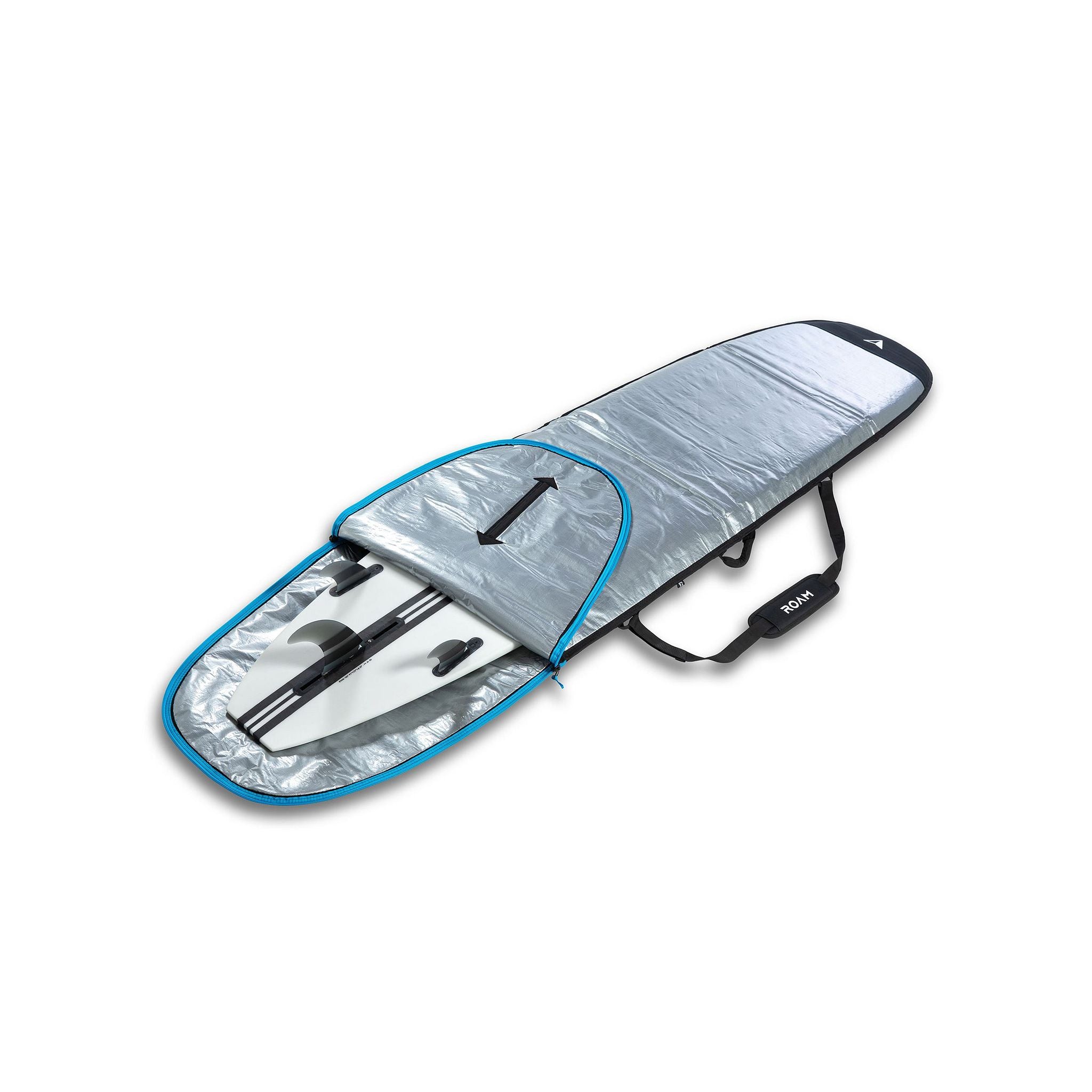 ROAM Boardbag Surfboard Daylight Long PLUS Grey