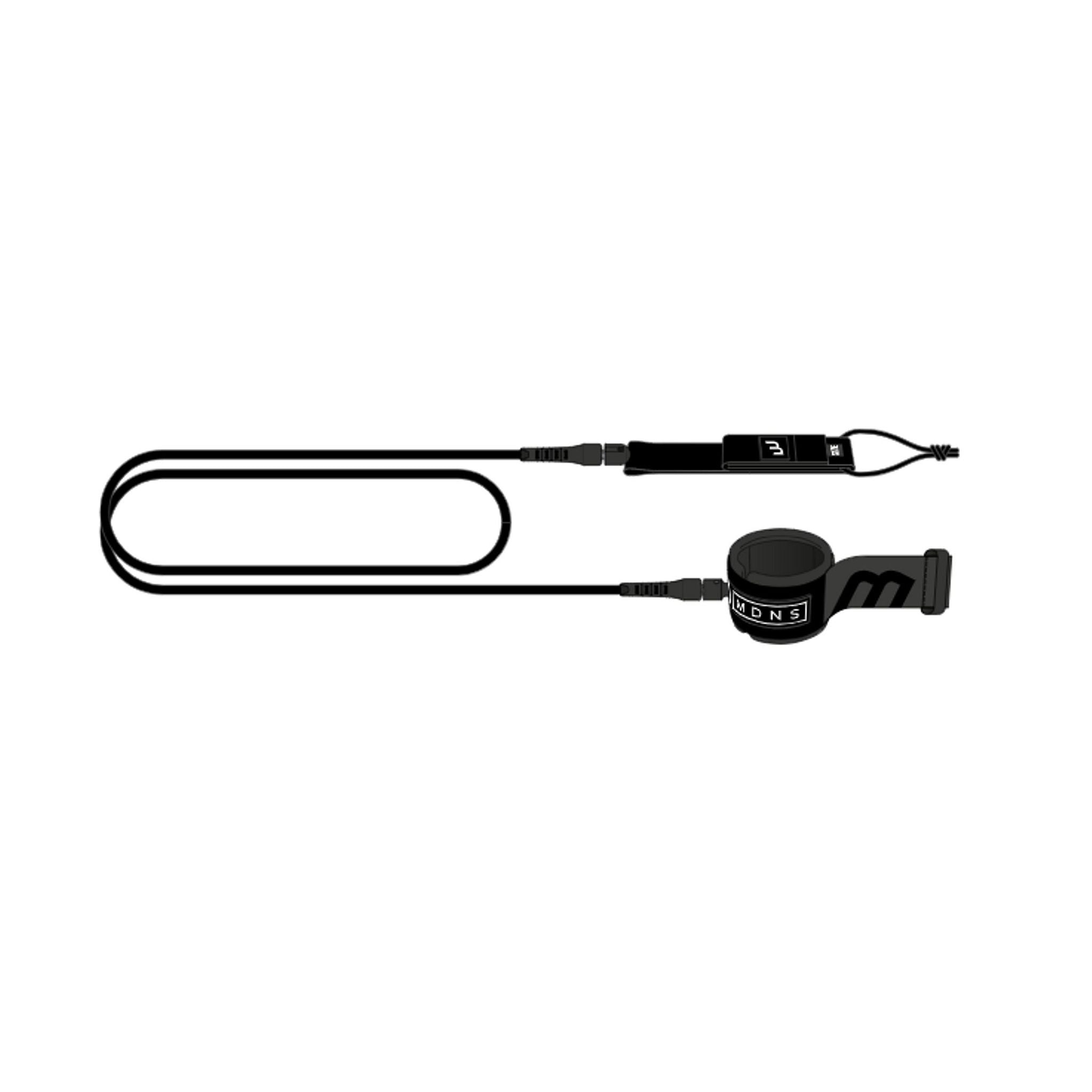 MDNS Surfboard KNIE Leash 9.0 Black