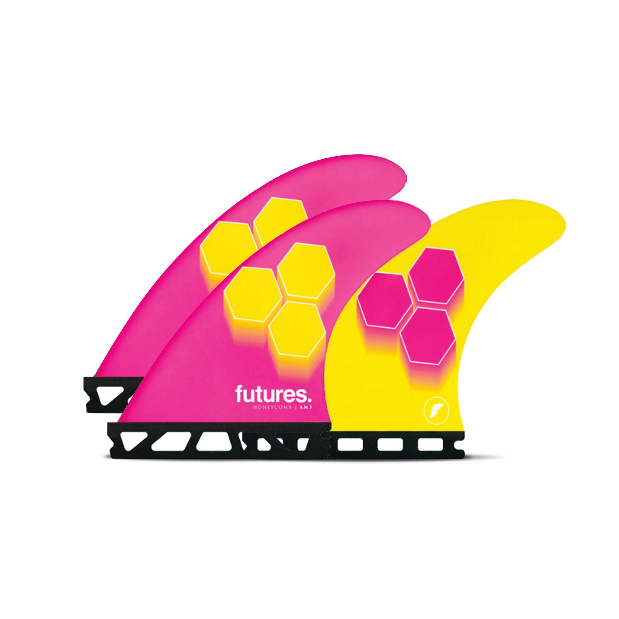 Futures Thruster Fin Set AM3 Al Merrick Honeycomb S Red 5.9