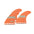 FUTURES Thruster Fin Set Jack Freestone Control L Pink 3.3