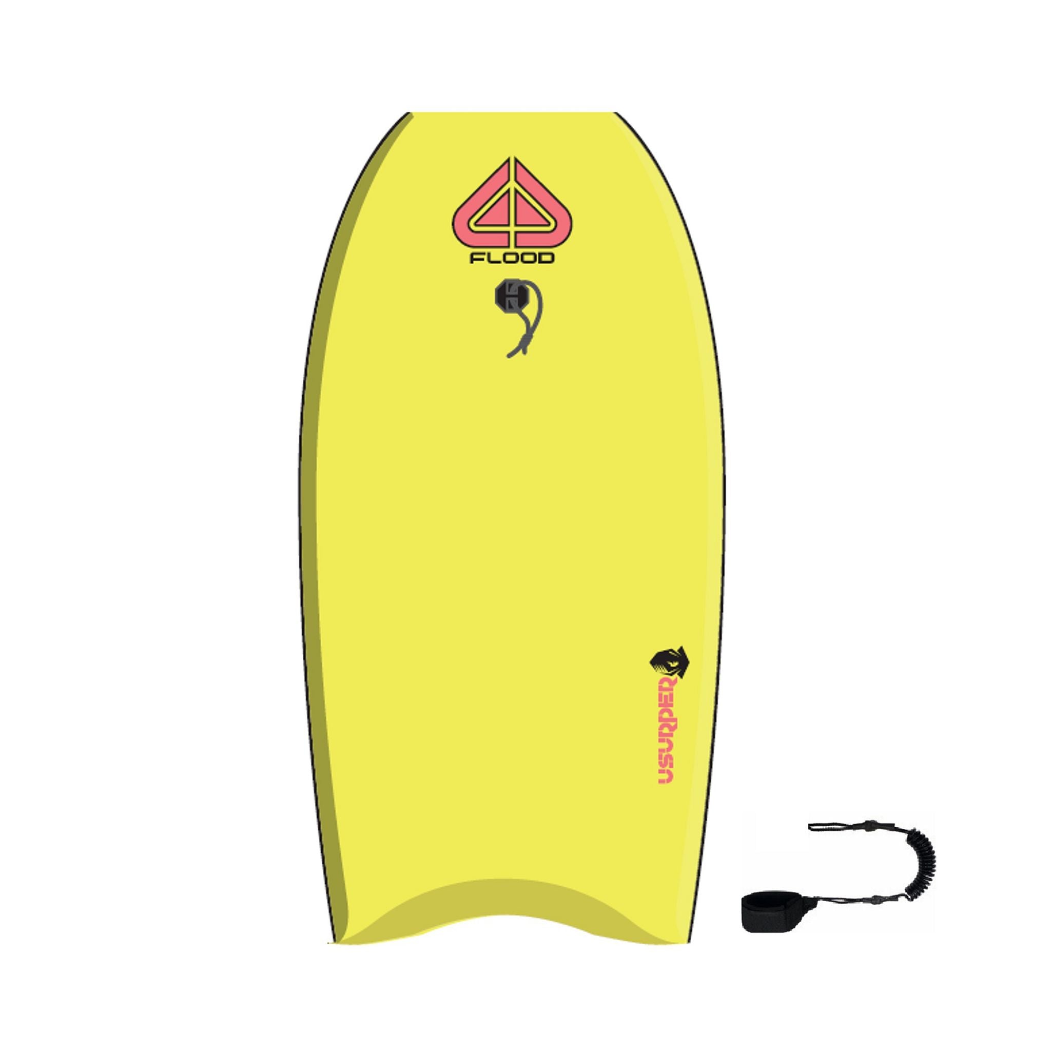FLOOD Bodyboard Usurper 37 Yellow Aqua