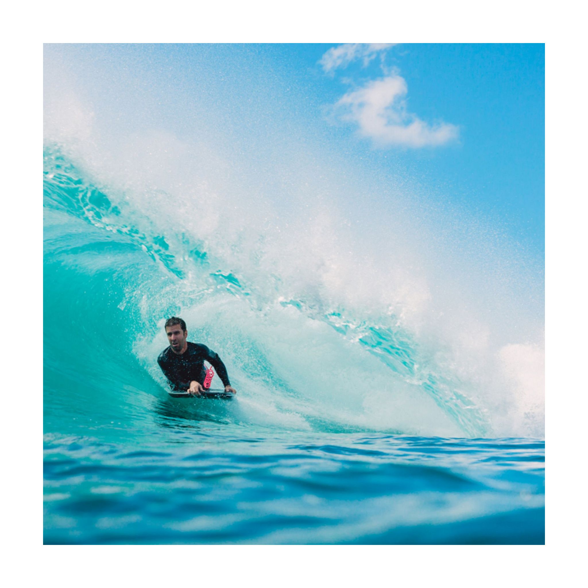 FLOOD Bodyboard Dynamx Stringer 42 Red Palm II