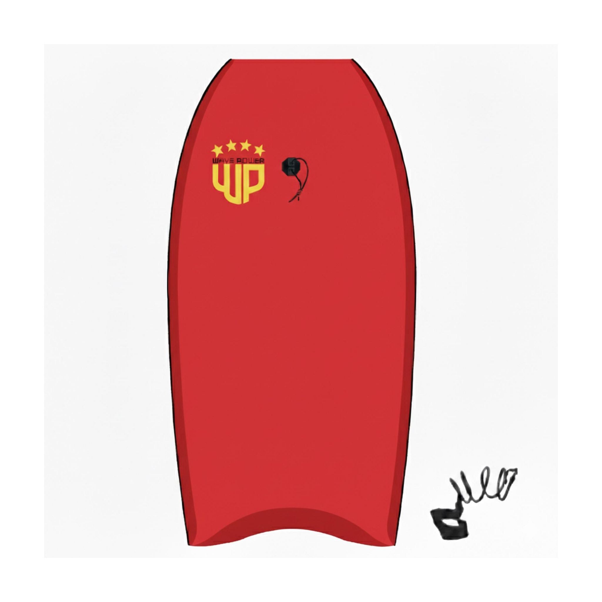 Wave Power Bodyboard Woop 33 Red Aqua