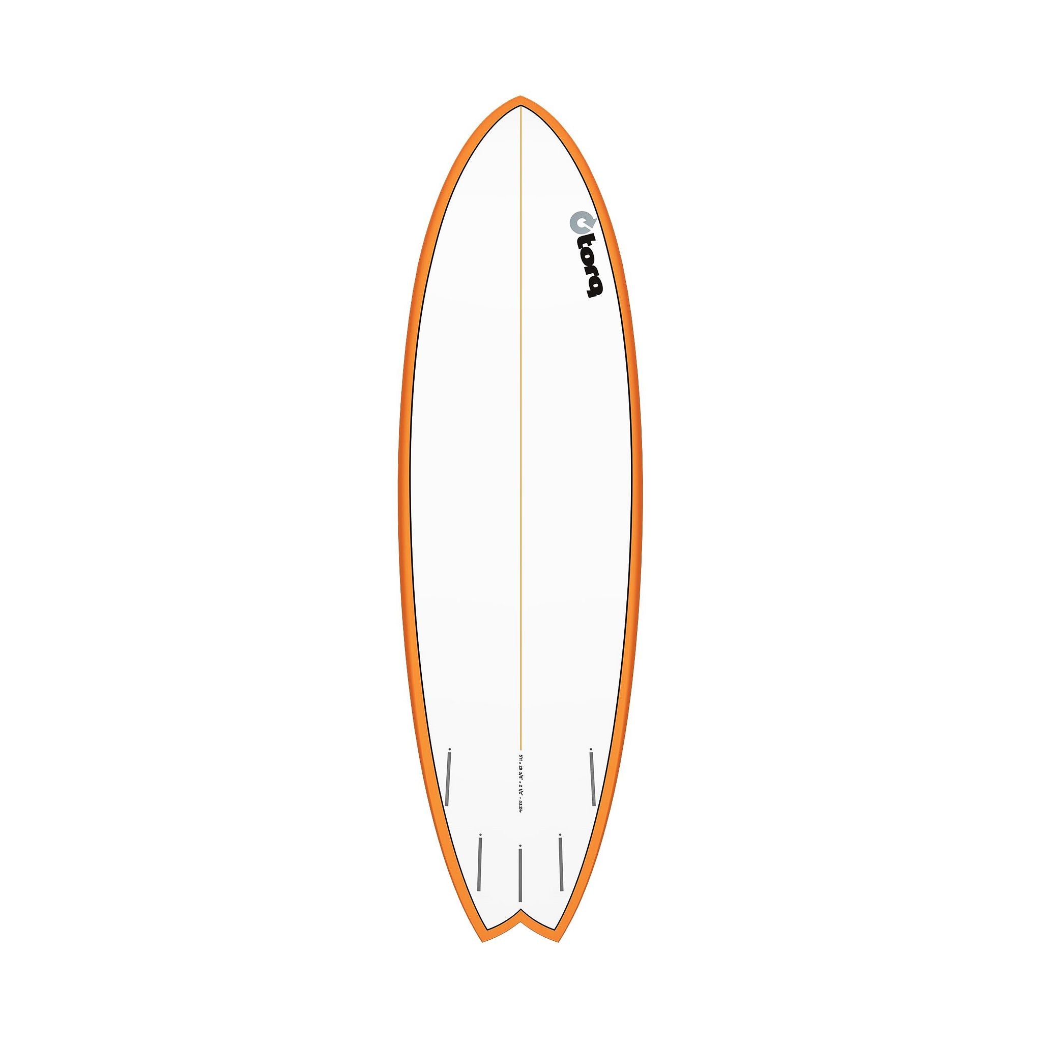 Surfboard TORQ TET 6.6 MOD Fish OrangeRail