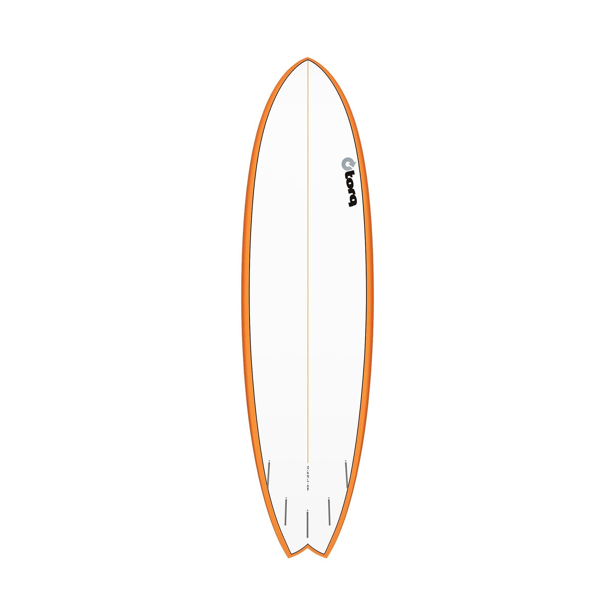Surfboard TORQ TET 7.2 MOD Fish Orange Rail