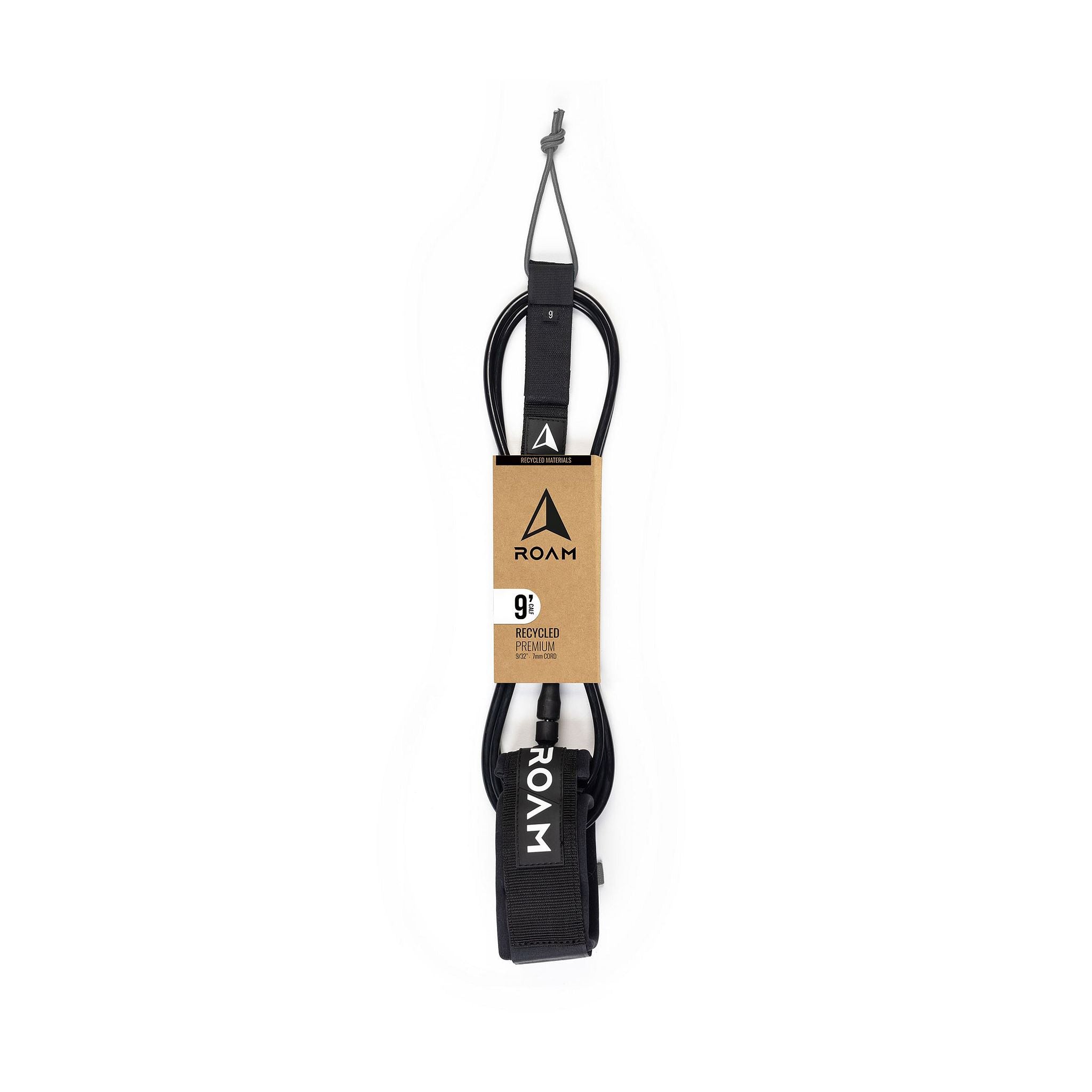 ROAM Surfboard ECO Leash Recycelt Knie 9.0 Black ECO