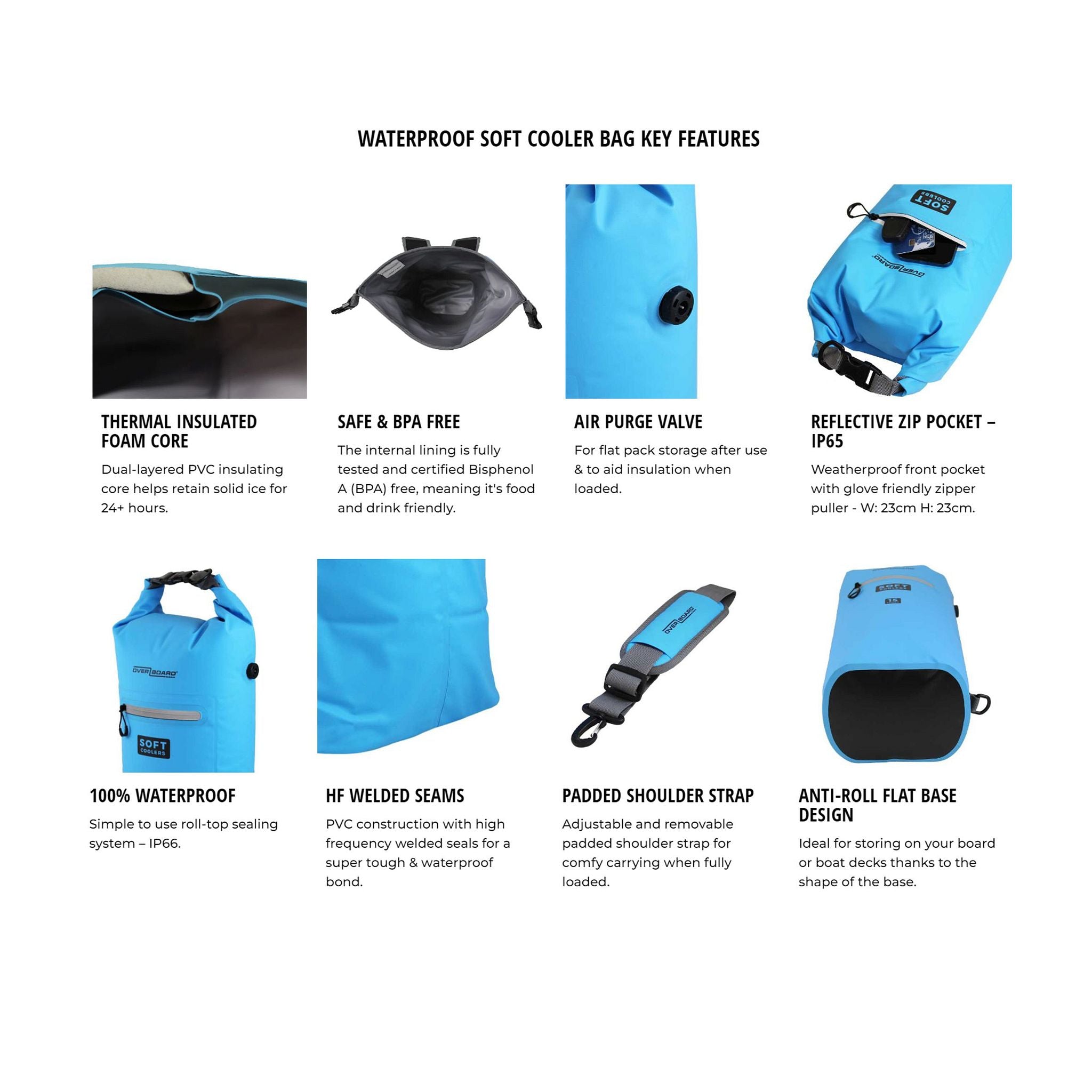 OverBoard Soft Cooler Bag Cooler bag 30 Blue