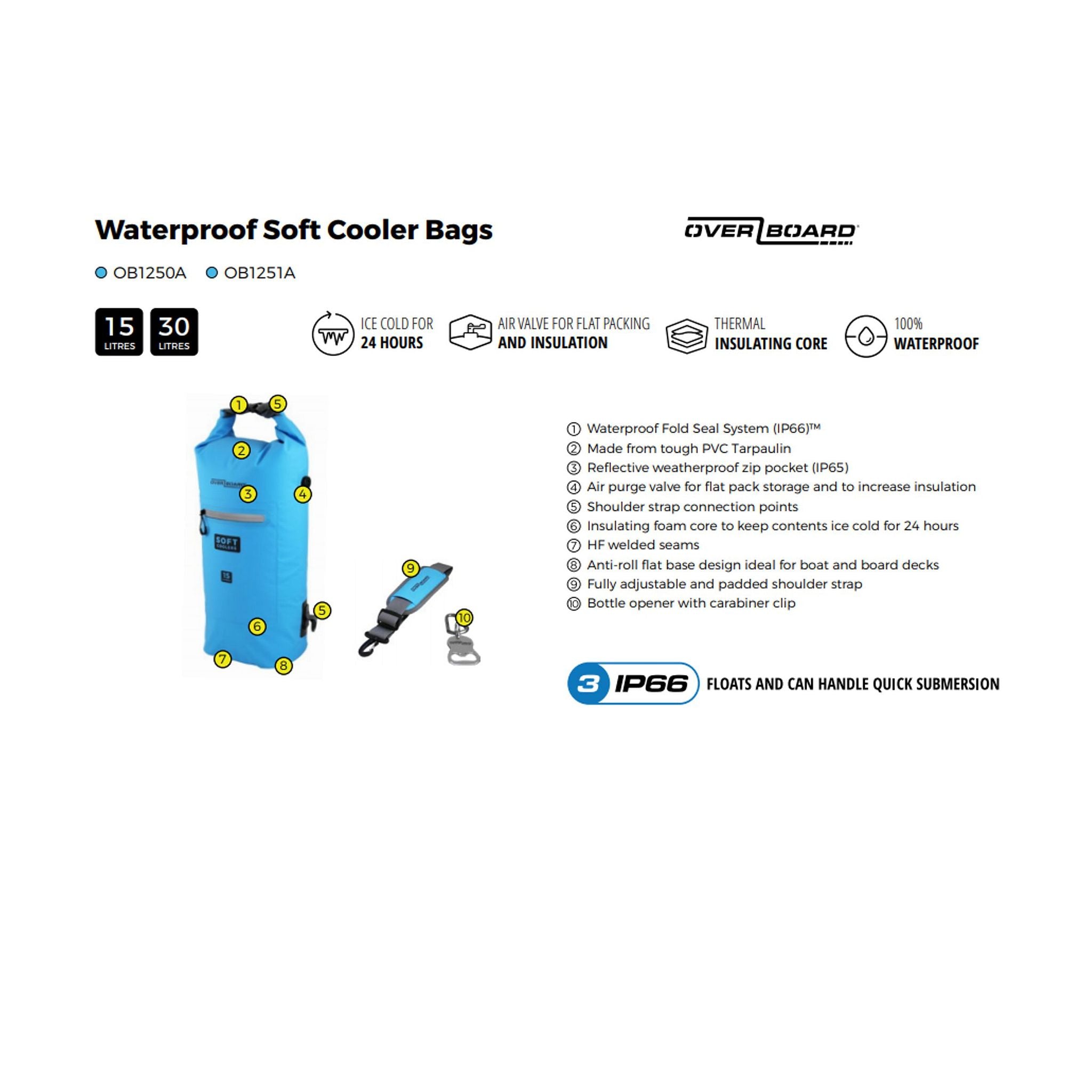 OverBoard Soft Cooler Bag Cooler bag 30 Blue