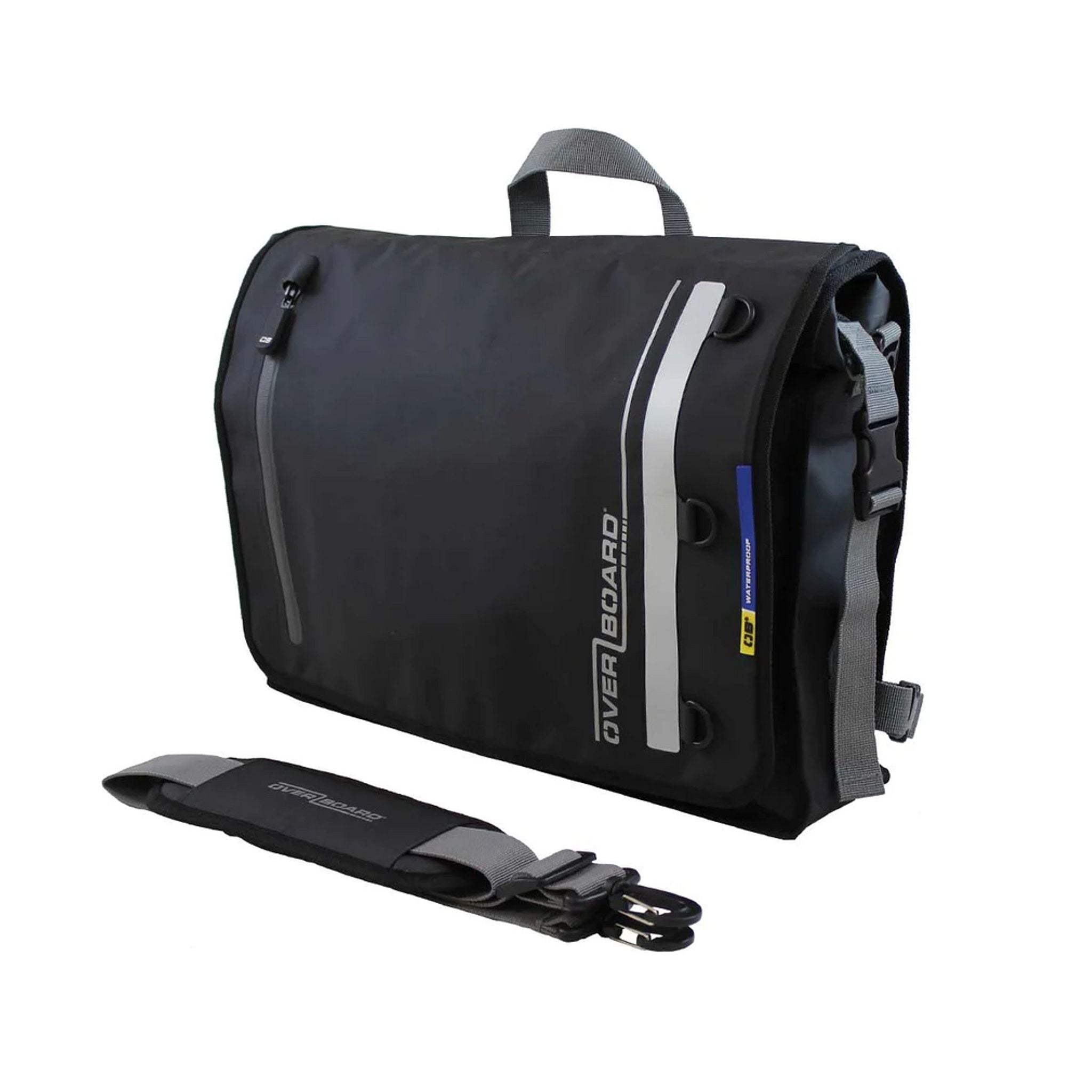 OverBoard wasserdichte Messenger Bag Kurier Tasche Black
