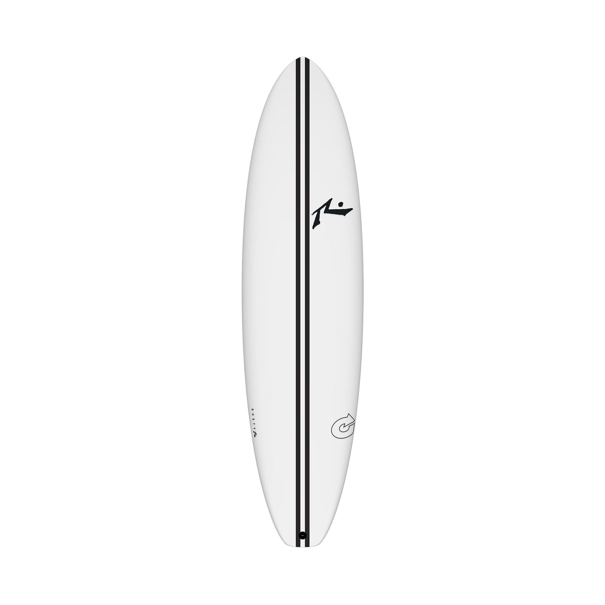 TEC Egg Not Quad Single Surfboard White Midlength Cruiser