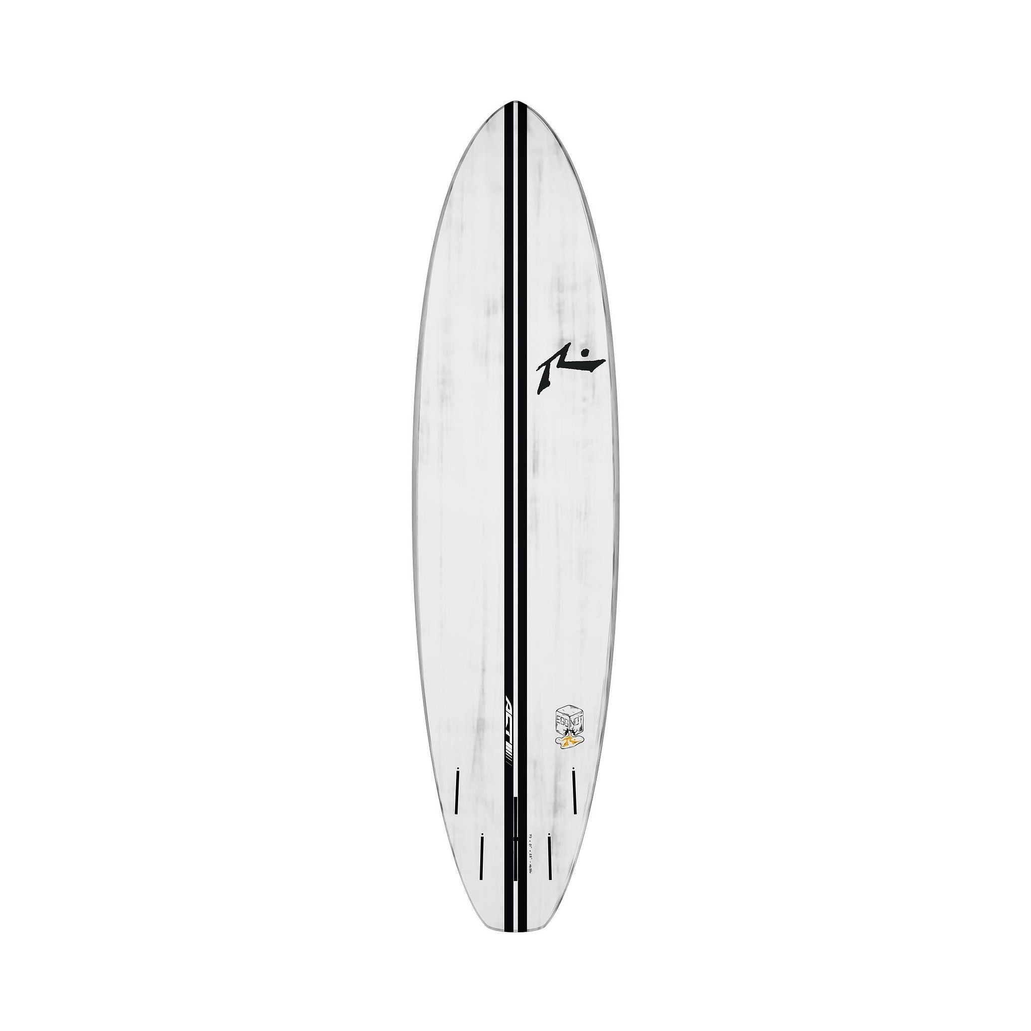 Surfboard RUSTY ACT Egg Not Quad Single White Midlength Cruiser