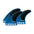 FUTURES Thruster Fin Set R6 Blackstix Rake M Blue Black 8.9