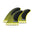 FUTURES Thruster Fin Set P4 Blackstix Pivot S Yellow 7.5