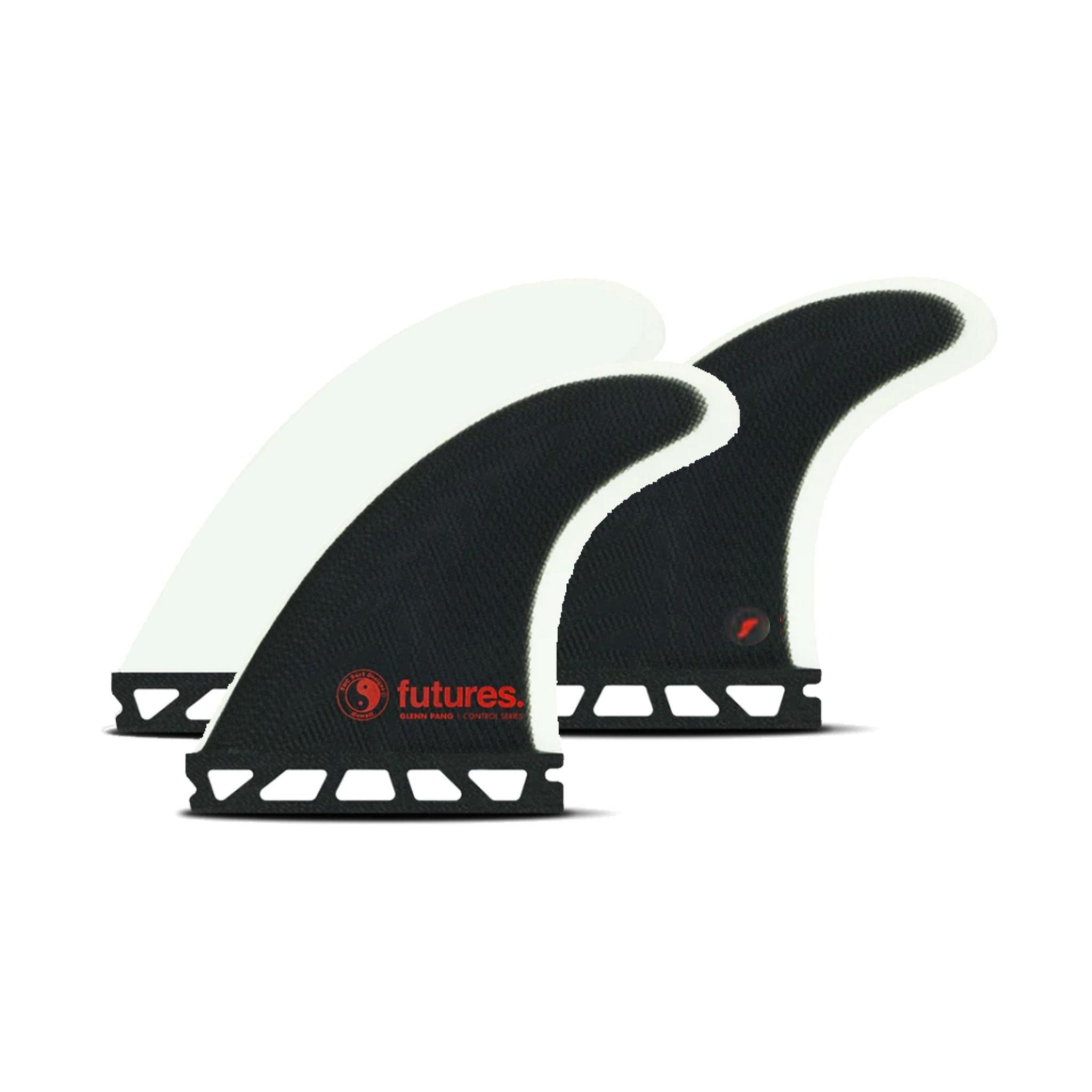 FUTURES Thruster Fin Set Glenn Pang Fiberglass L Black 3.7