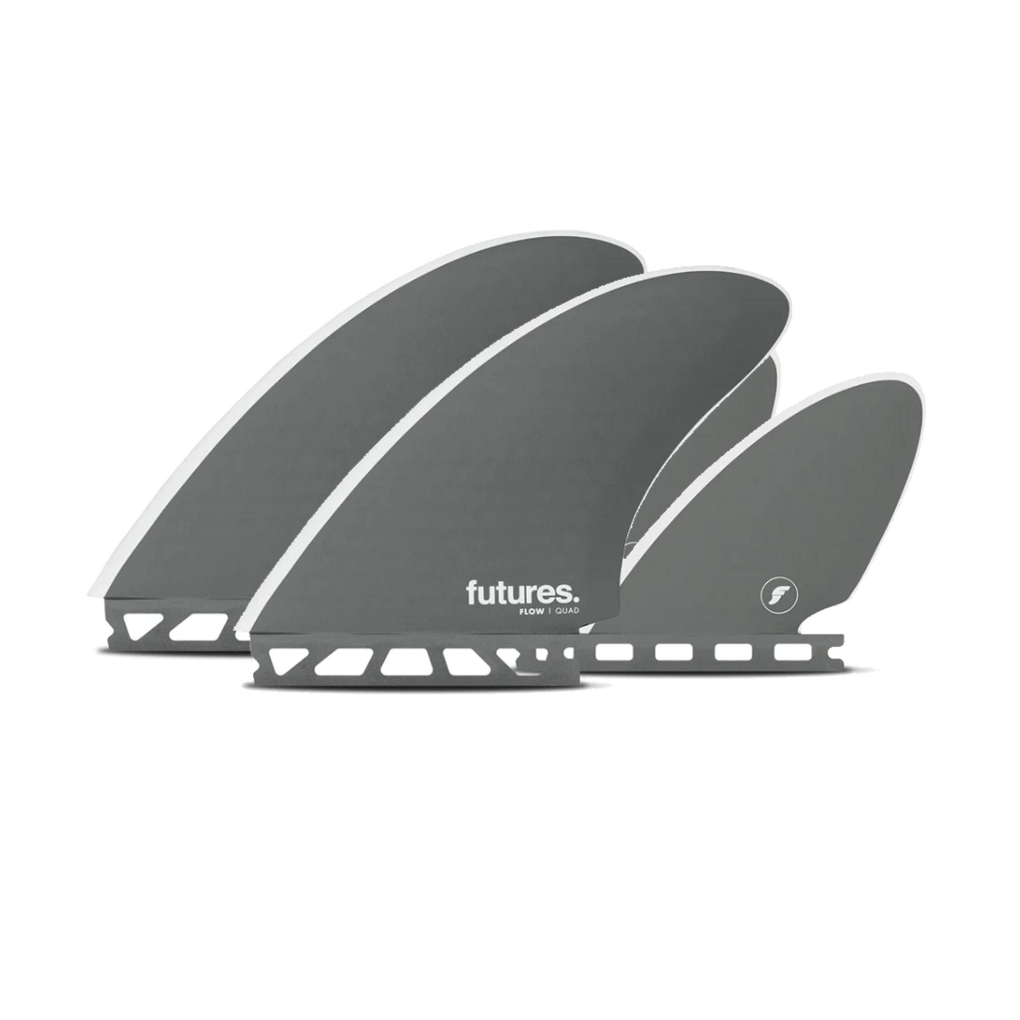 FUTURES Quad Fin Set Flow Quad Honeycomb Unisize Gray 5.6