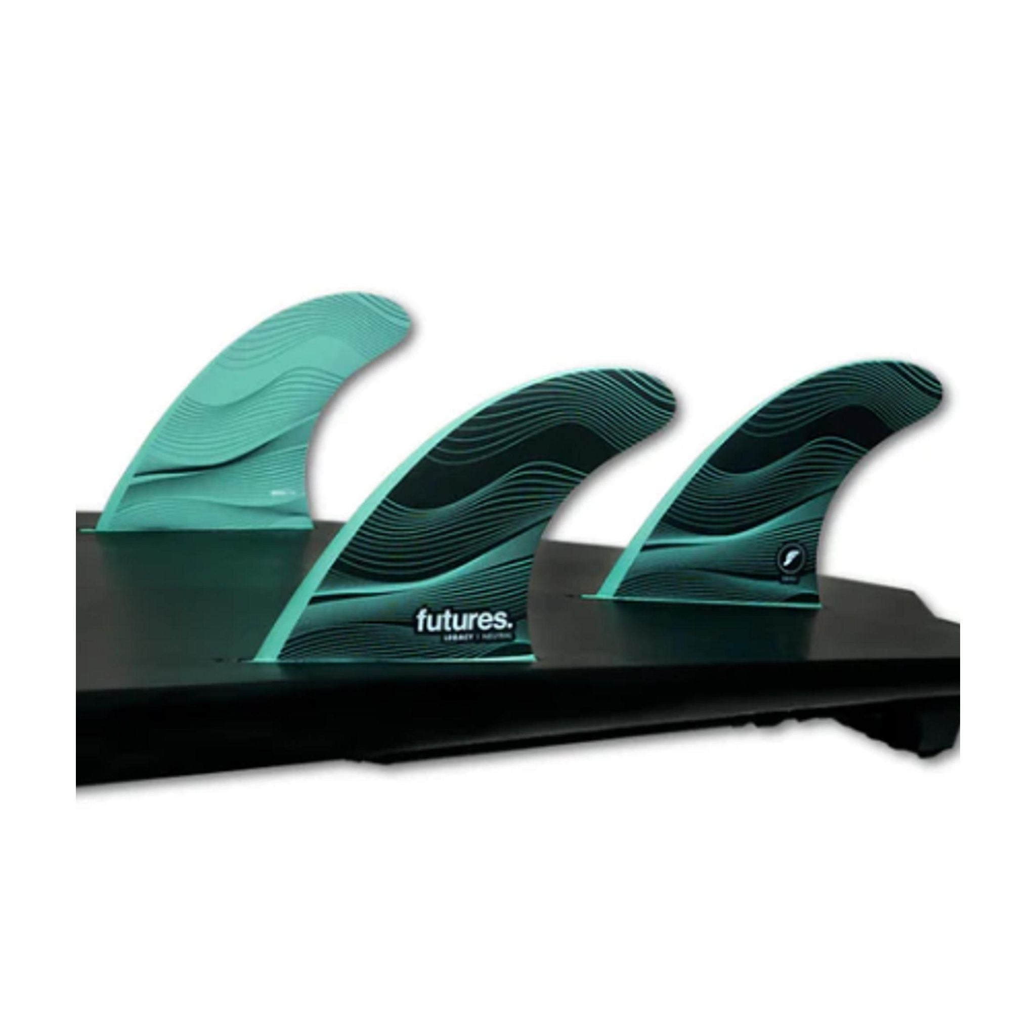 FUTURES Thruster Fin Set F4 Legacy neutral S Green 5.3