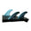 FUTURES Thruster Fin Set Legacy Rake XS Blue 6.6
