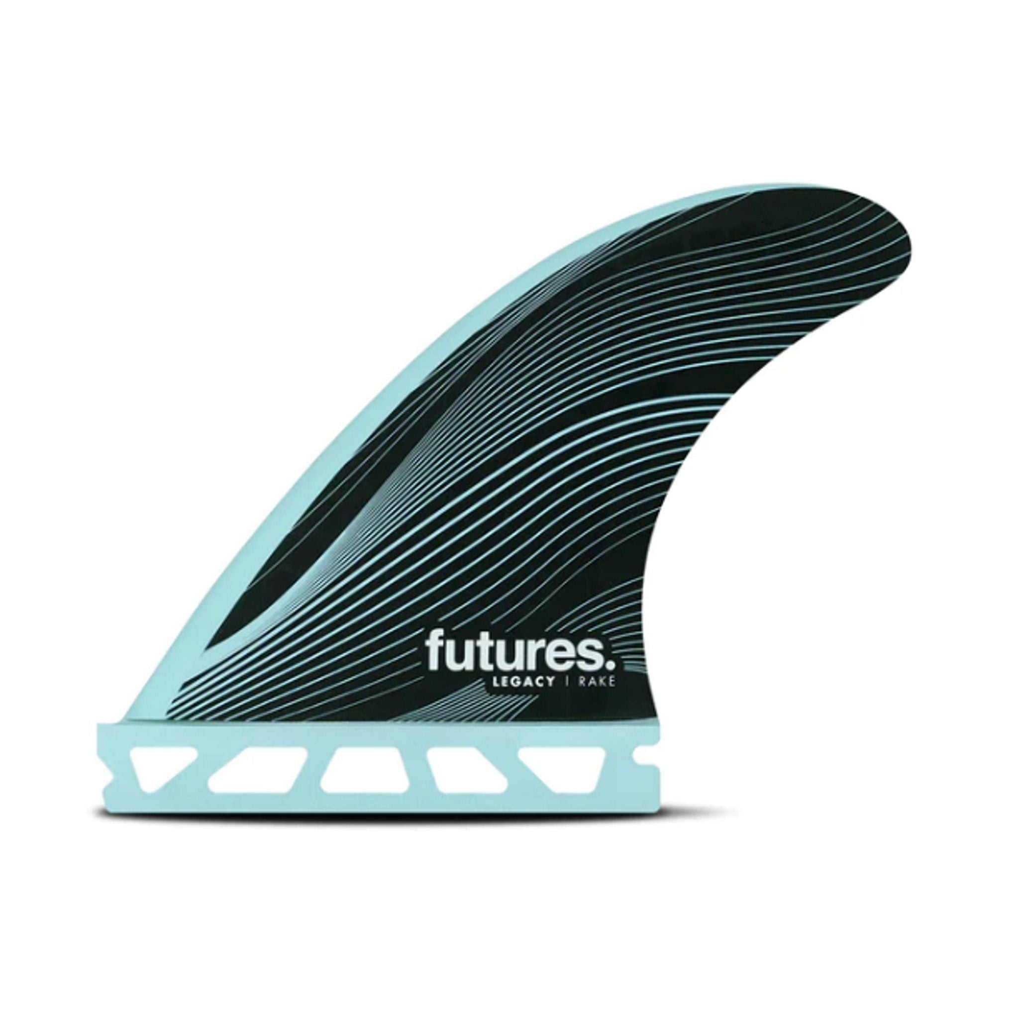 FUTURES Thruster Fin Set Legacy Rake XS Blue 6.6