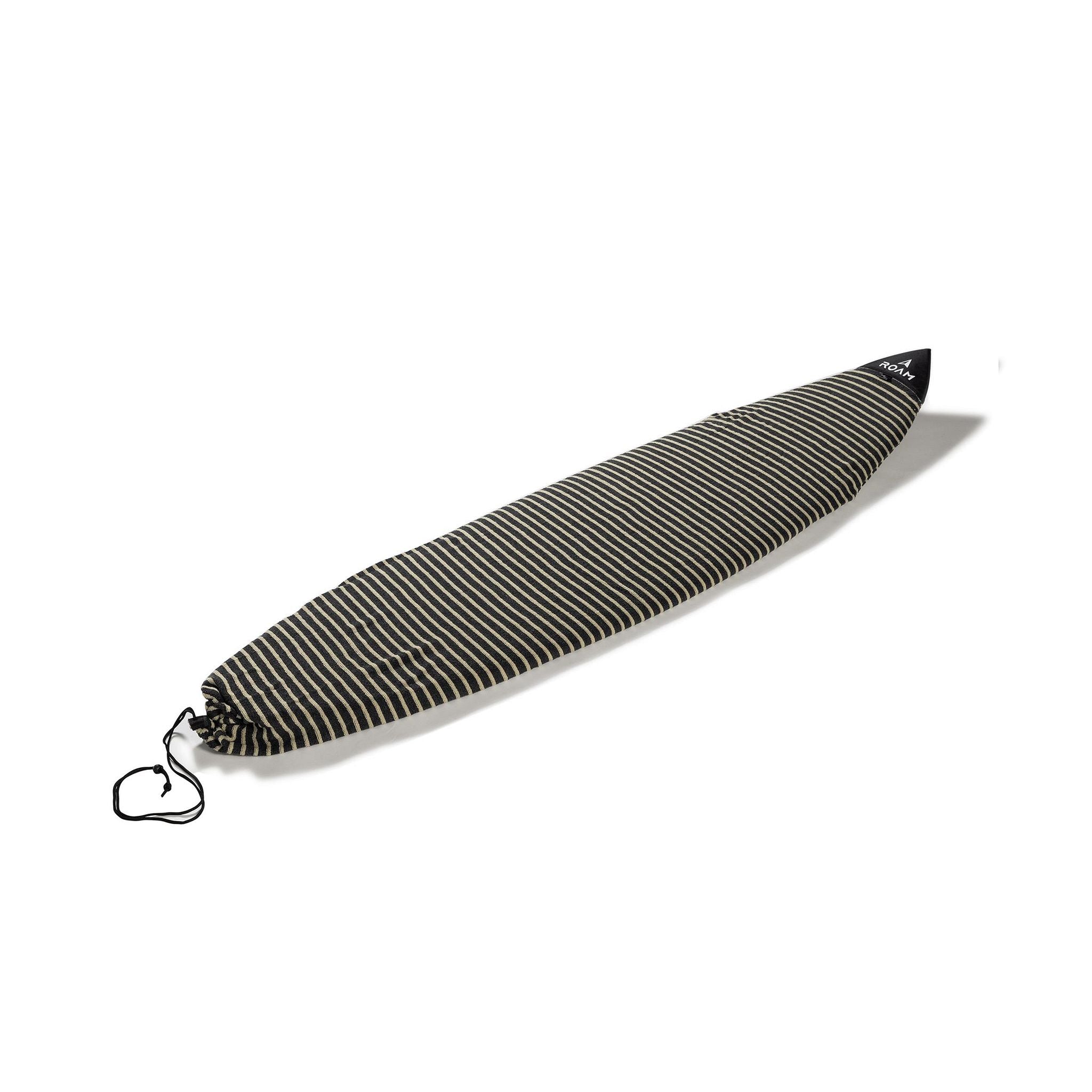ROAM Surfboard Sock ECO Shortboard Gray Stripes