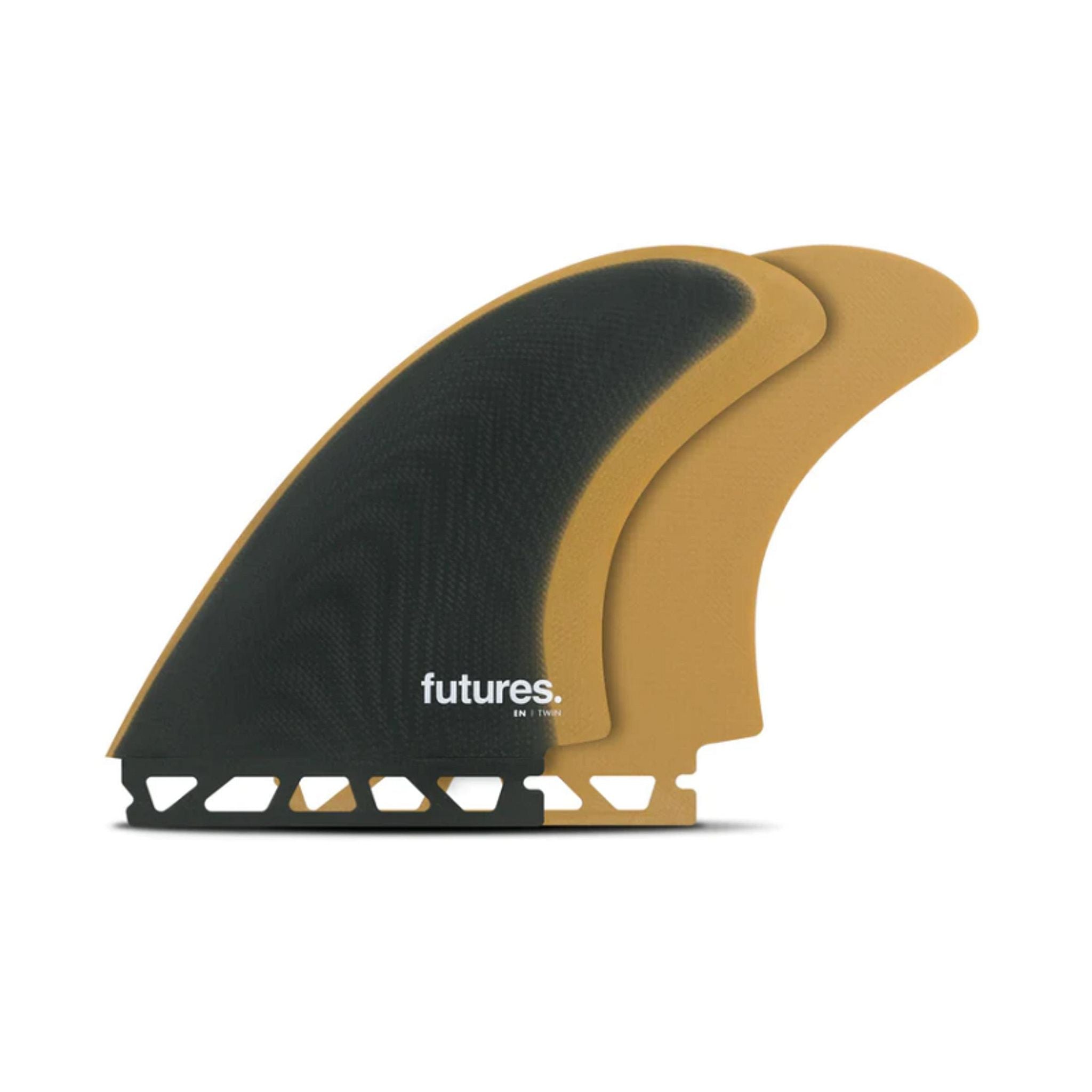 FUTURES Twin Fin Set EN Fiberglass L Black