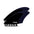 FUTURES Twin Fin Set Rasta Keel Honeycomb L Black