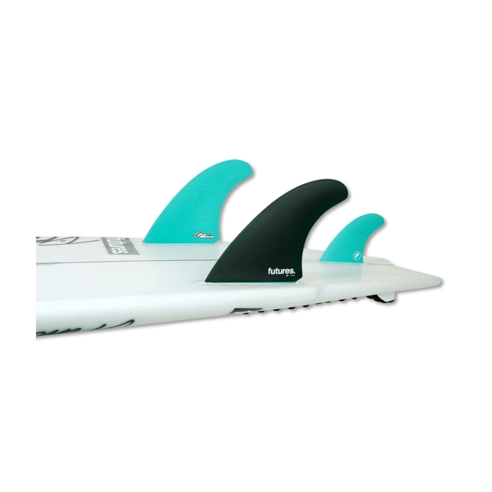 FUTURES Twin+1 Fin Set Timmy Patterson Honeycomb Unisize Turquoise
