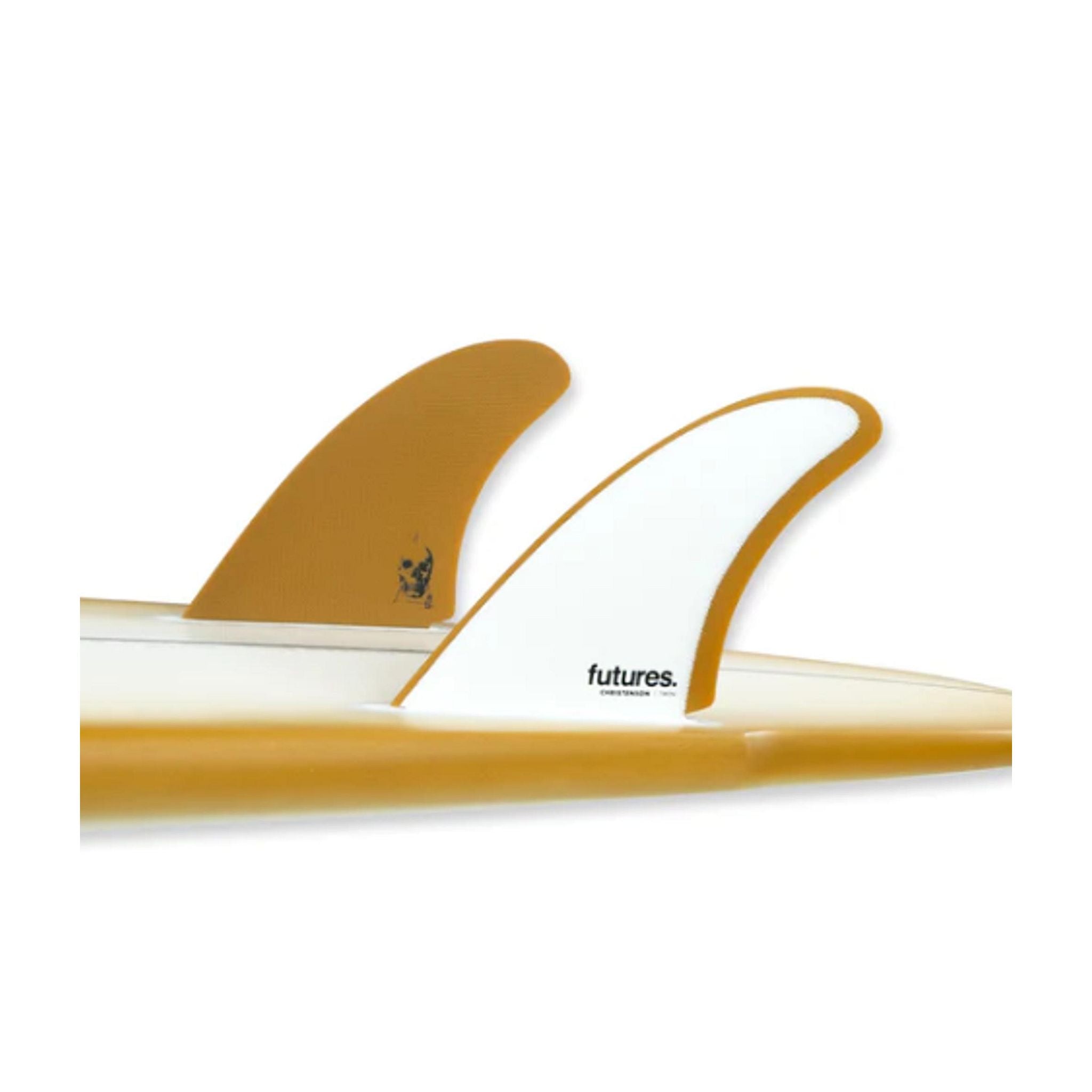 Futures Twin Fin Set Christenson Fiberglass Unisize Brown