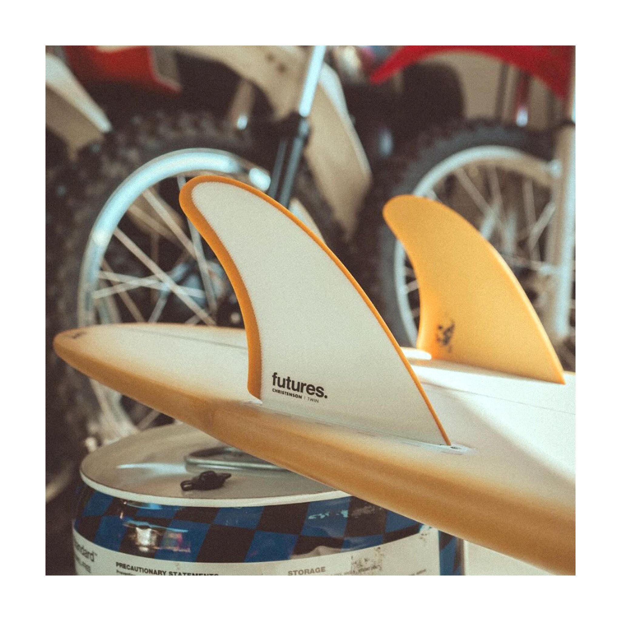 Futures Twin Fin Set Christenson Fiberglass Unisize Brown