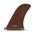 FUTURES Single Fin Rudder Fiberglass US 10.0 Brown