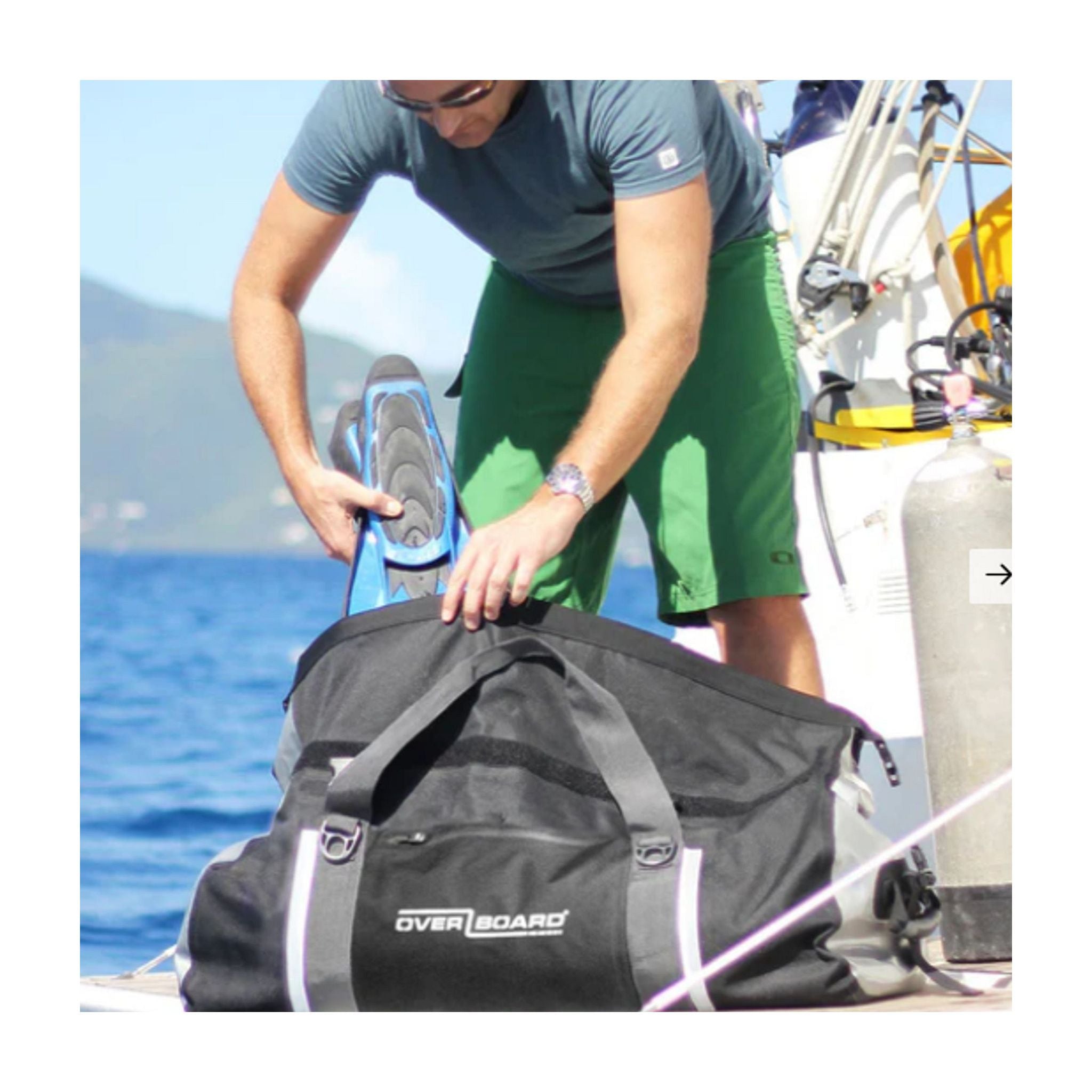 OverBoard wasserdichte Duffel Bag 90 Black